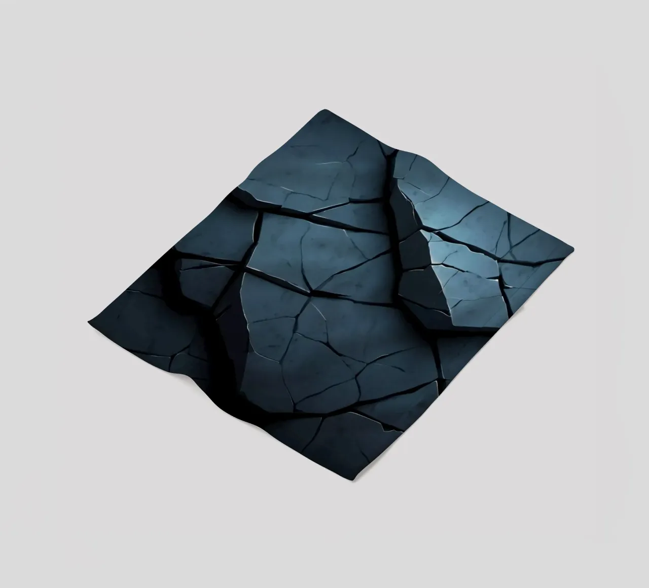 Abstract cracked surface creating a stunning textured art fleece blanket by DesignDoodle