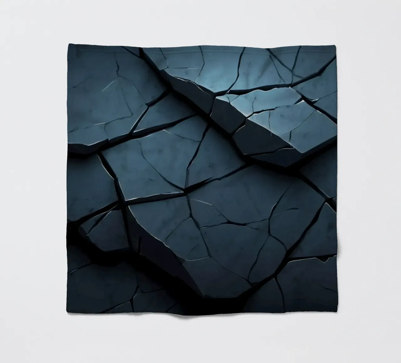 Abstract cracked surface creating a stunning textured art fleece blanket by DesignDoodle