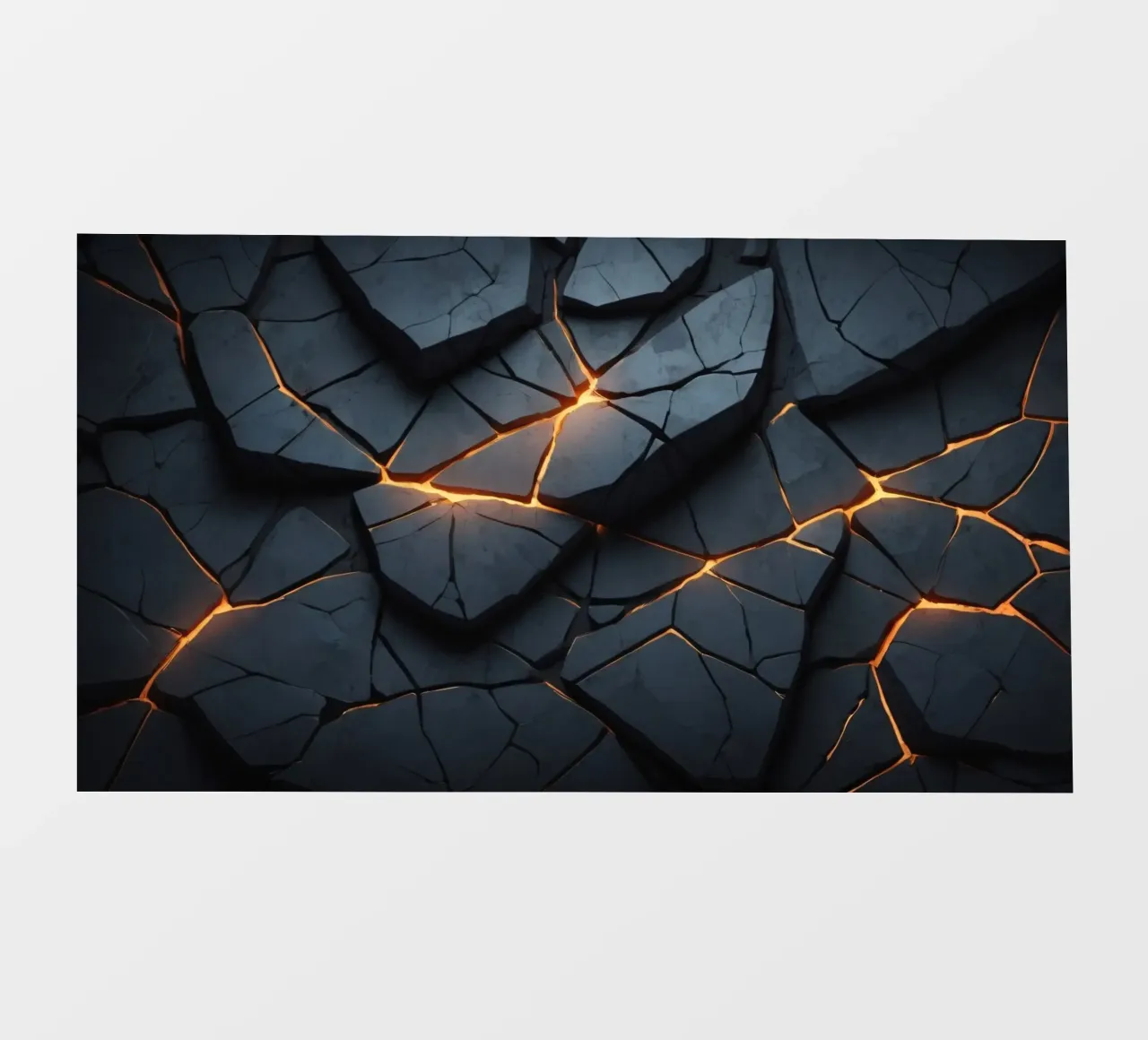 cracks in a dark surface create an intriguing abstract back photo wallpaper by DesignDoodle