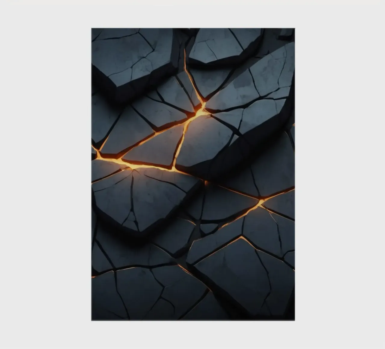 cracks in a dark surface create an intriguing abstract back notebook by DesignDoodle