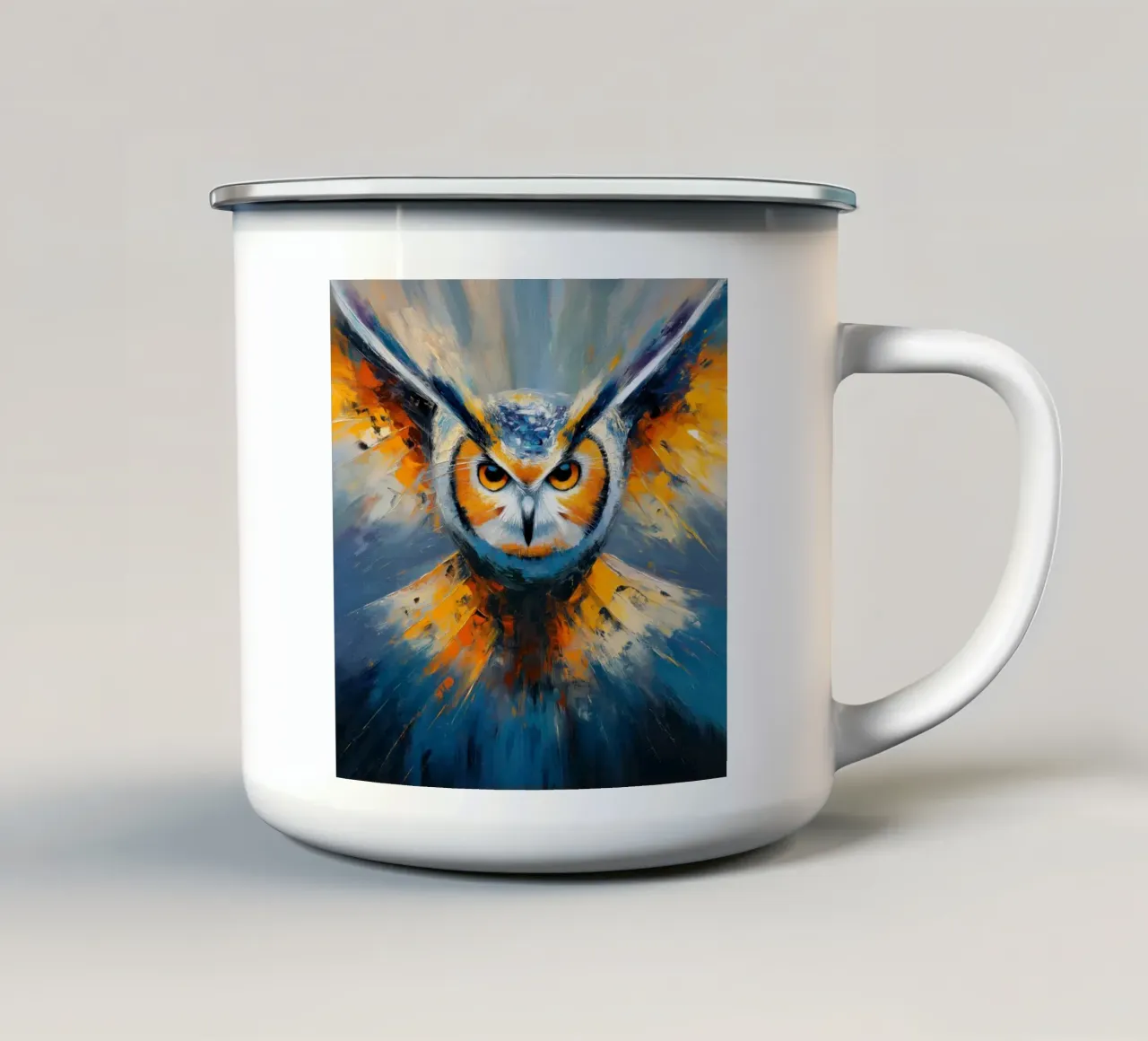 Uil tazza in smalto da Imagine