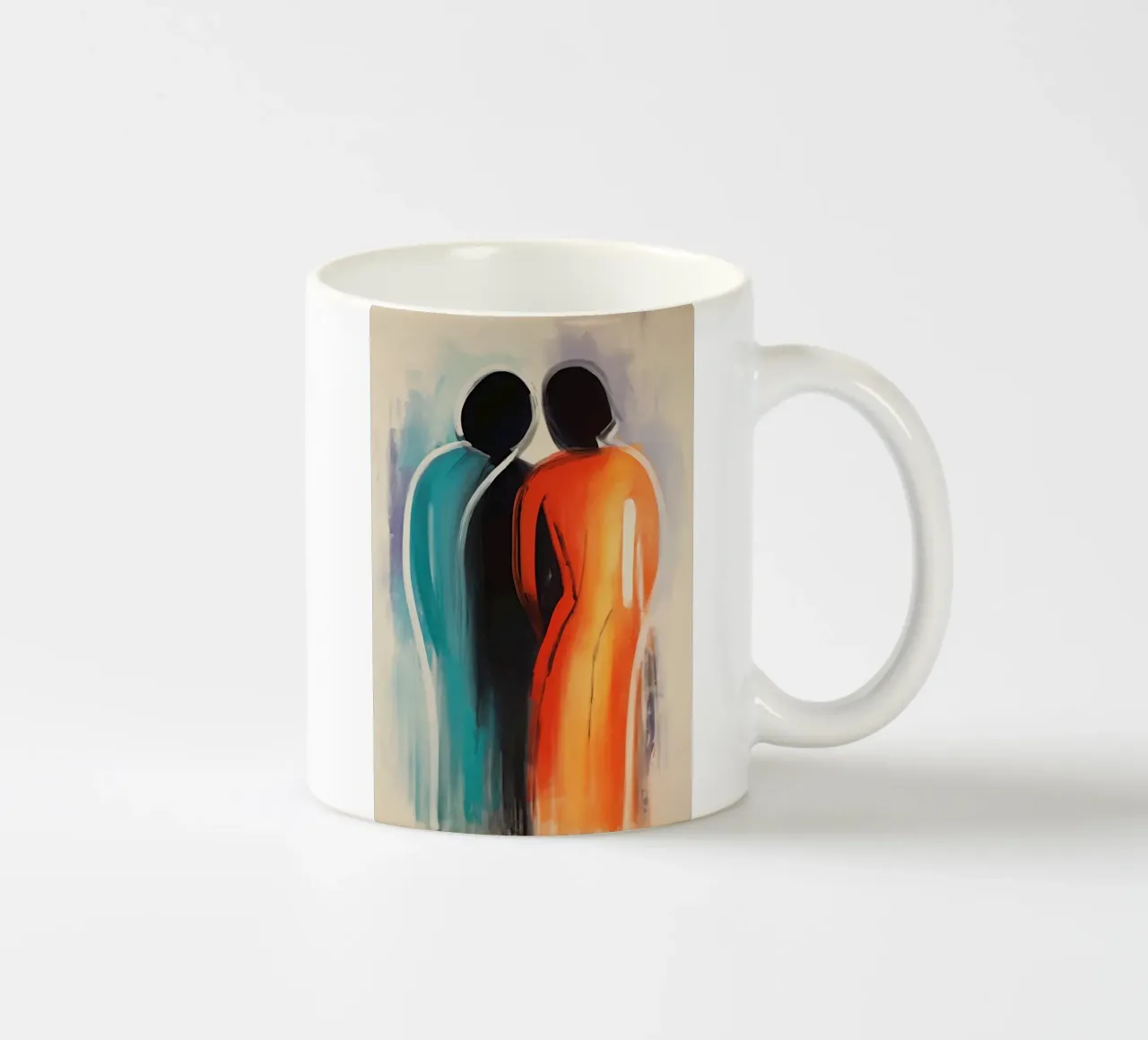 Sagome, astratto tazza in ceramica da Imagine