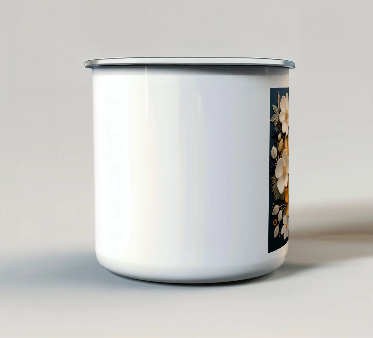 Fiori secchi tazza in smalto da Imagine