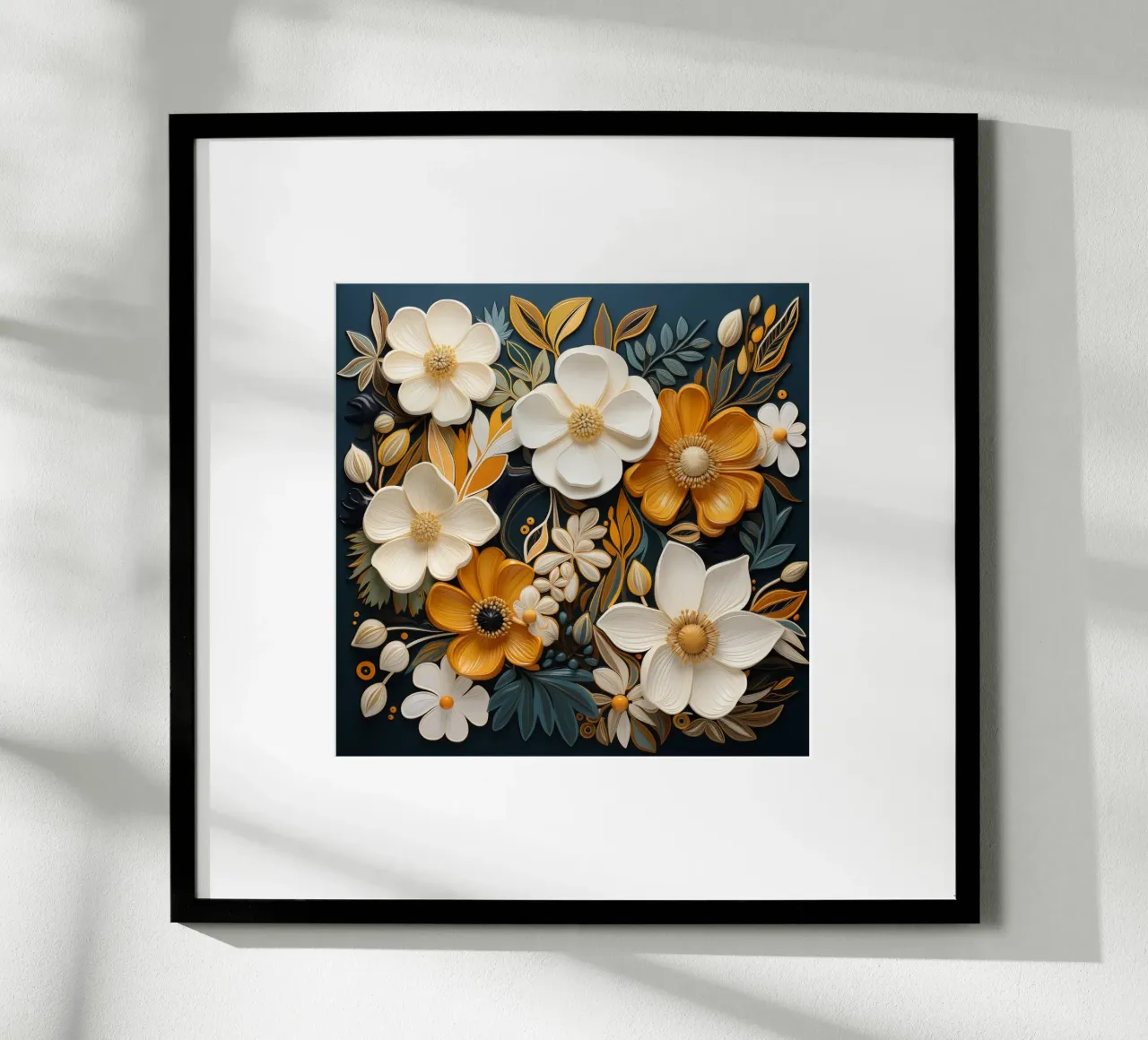 Fiori secchi poster con telaio in plastica da Imagine