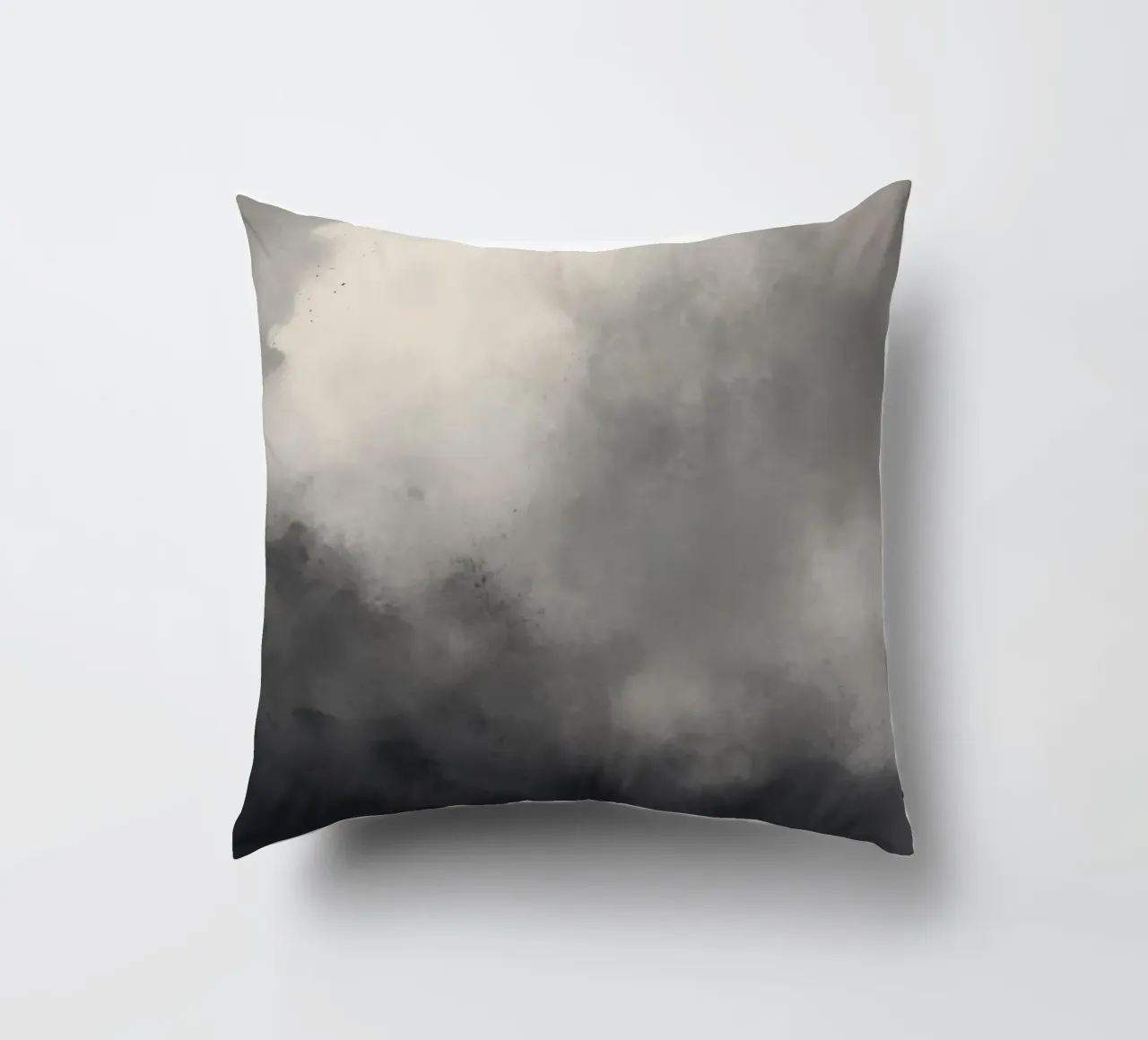 Dynamic abstract wallpaper featuring swirling clouds and sof decorative cushion by DesignDoodle