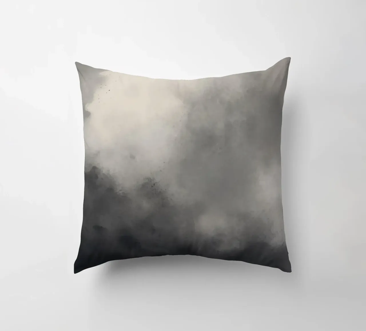 Dynamic abstract wallpaper featuring swirling clouds and sof decorative cushion by DesignDoodle