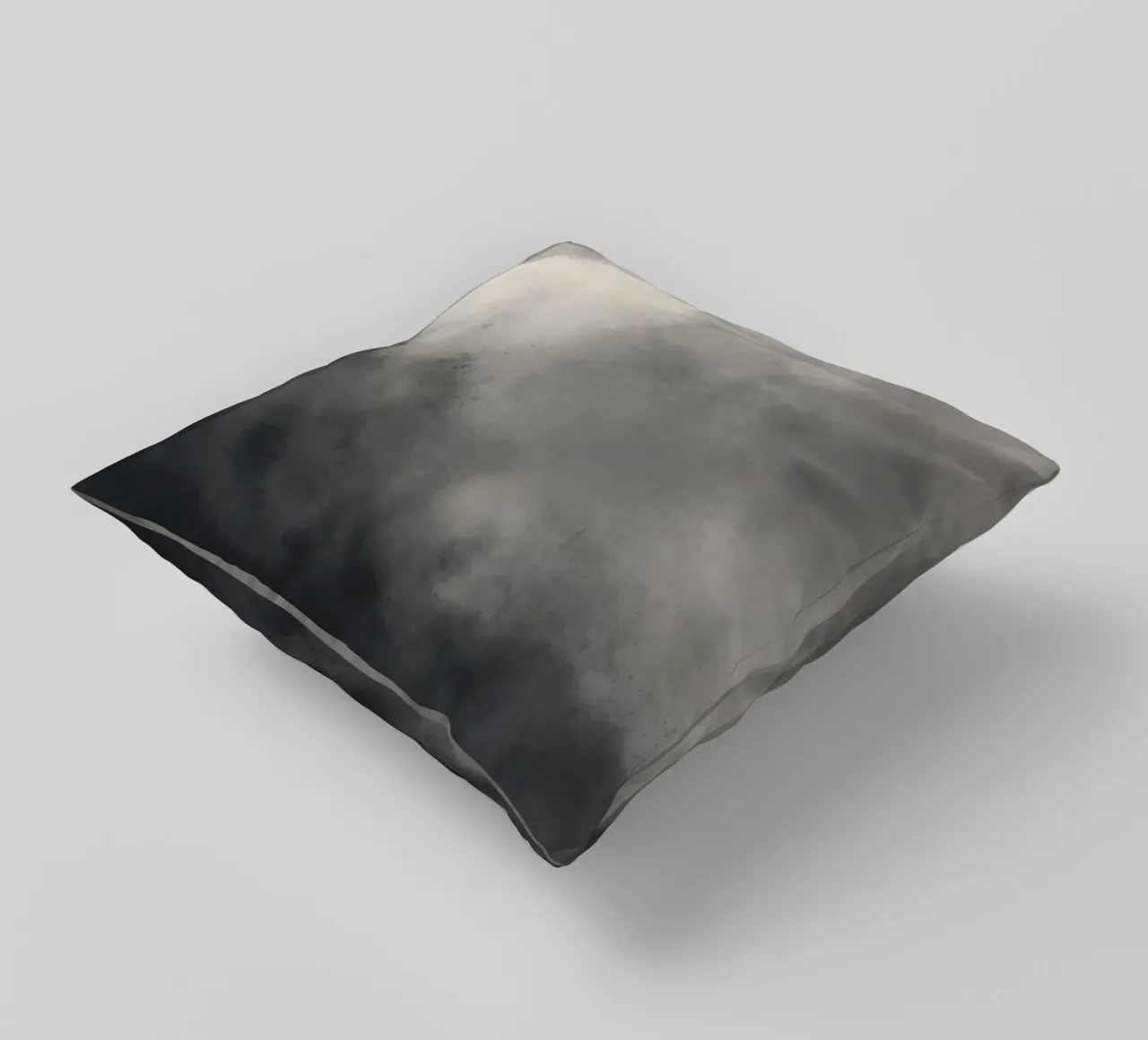 Dynamic abstract wallpaper featuring swirling clouds and sof decorative cushion by DesignDoodle