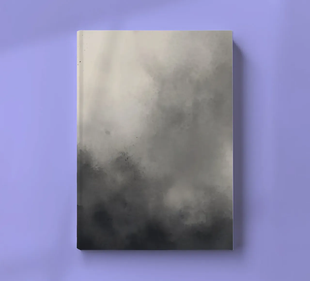 Papier peint abstrait dynamique représentant des nuages tourbillonnants et des sof carnet de notes de DesignDoodle