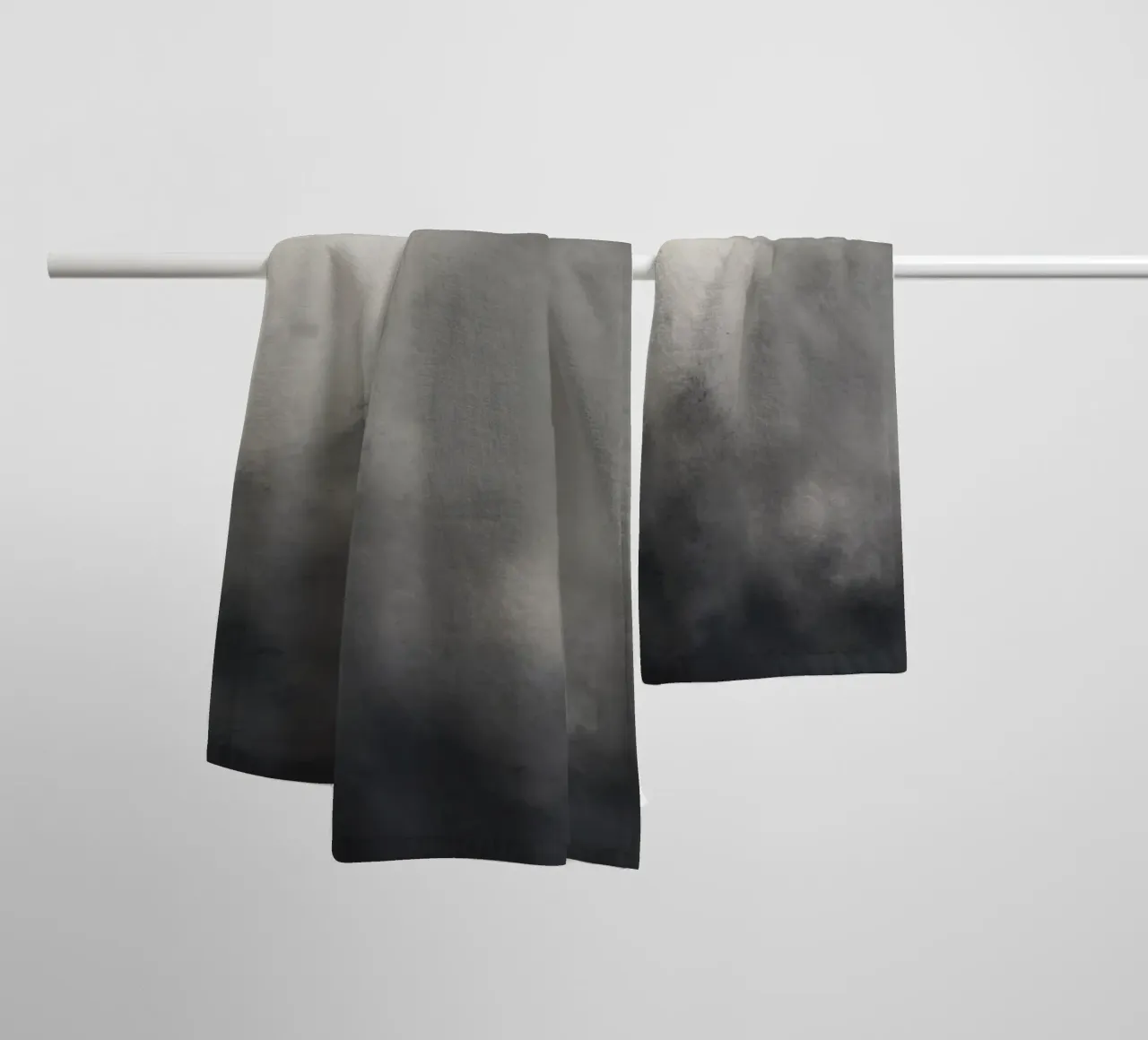Dynamic abstract wallpaper featuring swirling clouds and sof towel by DesignDoodle