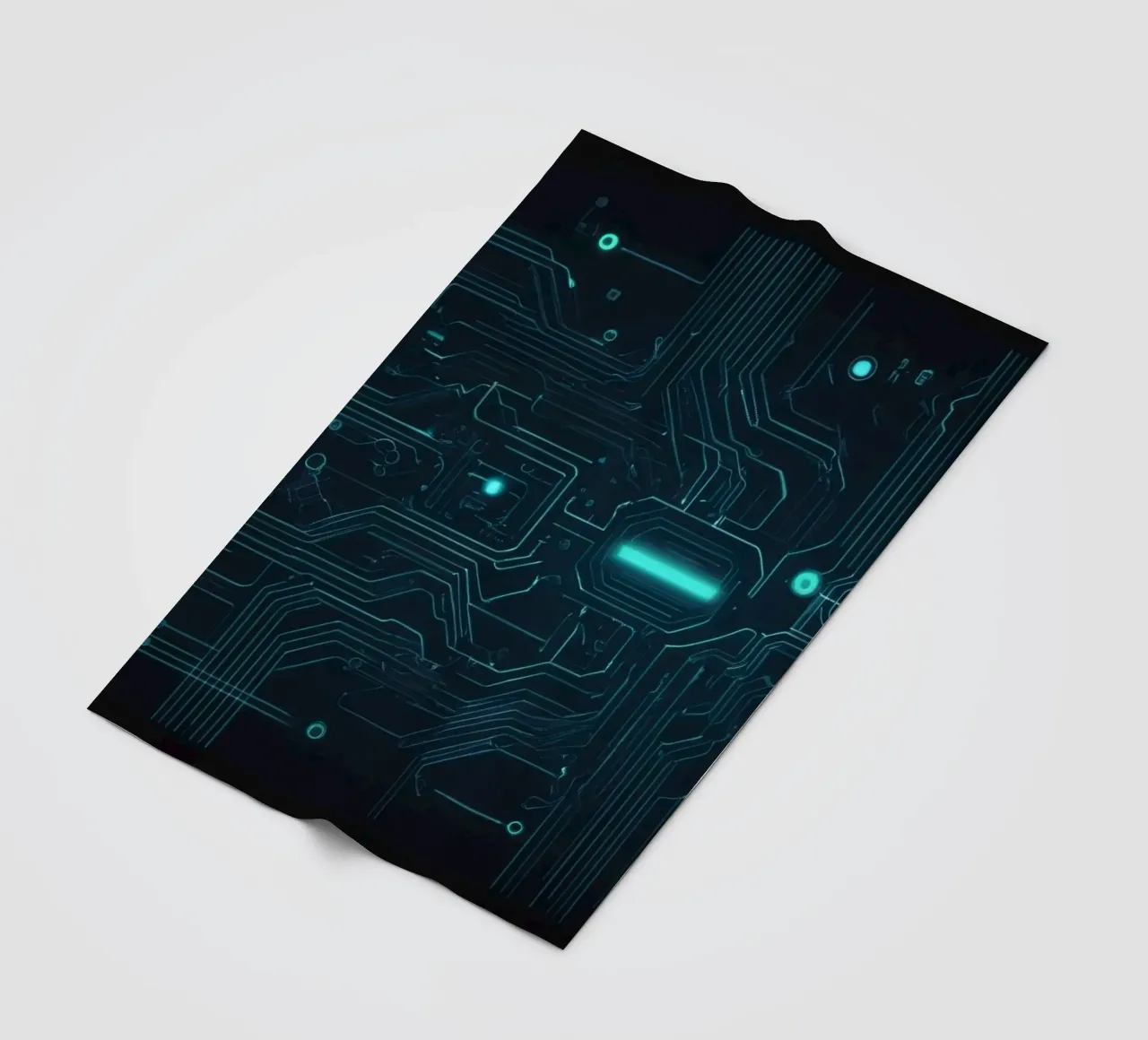 Intricate abstract background design featuring glowing lines fleece blanket by DesignDoodle