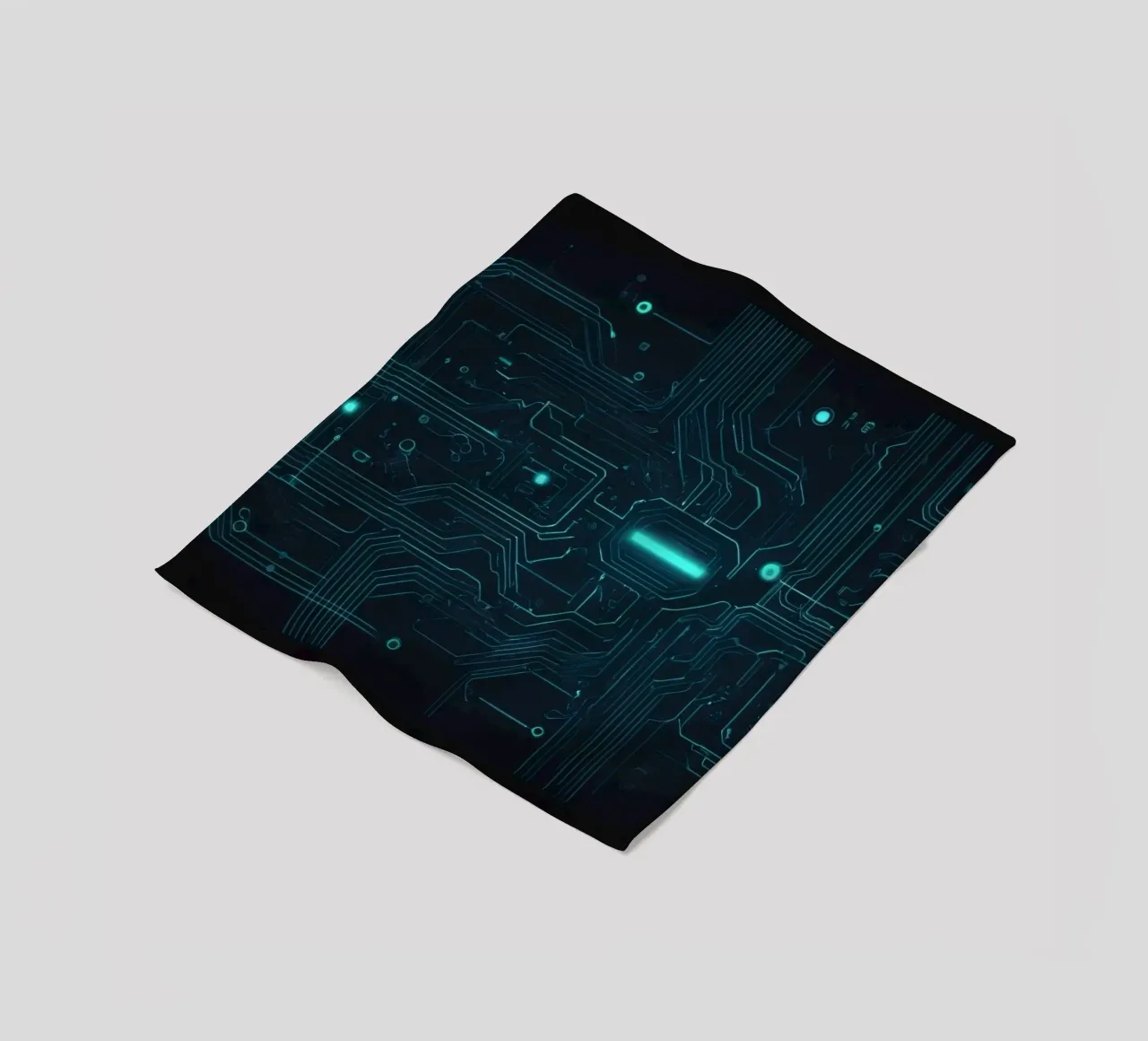 Intricate abstract background design featuring glowing lines fleece blanket by DesignDoodle