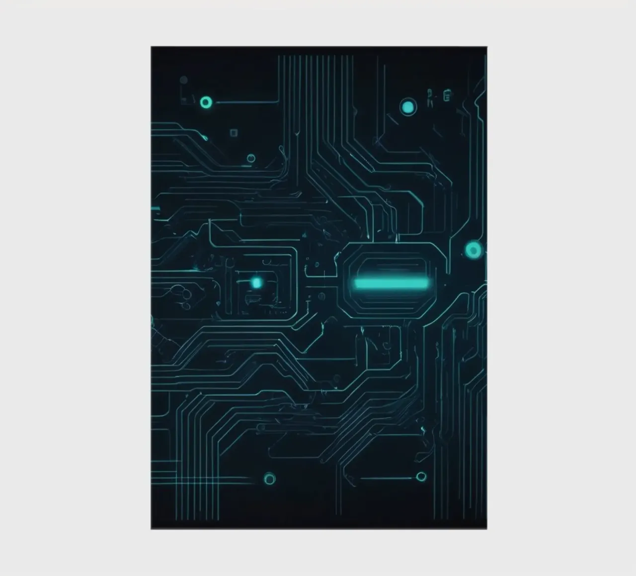 Intricate abstract background design featuring glowing lines notebook by DesignDoodle
