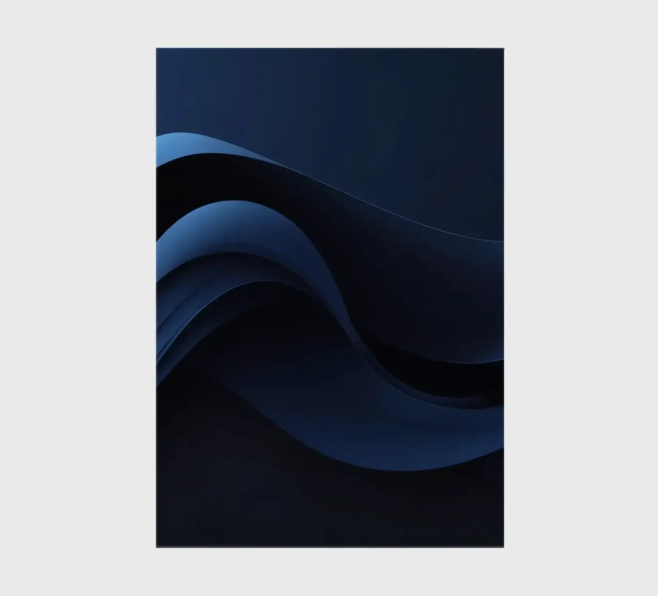 Waves of deep blue create a soothing abstract background notebook by DesignDoodle