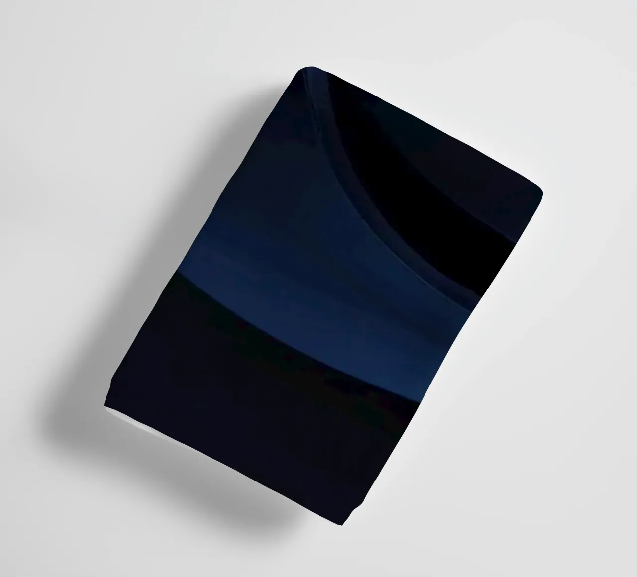 Waves of deep blue create a soothing abstract background towel by DesignDoodle