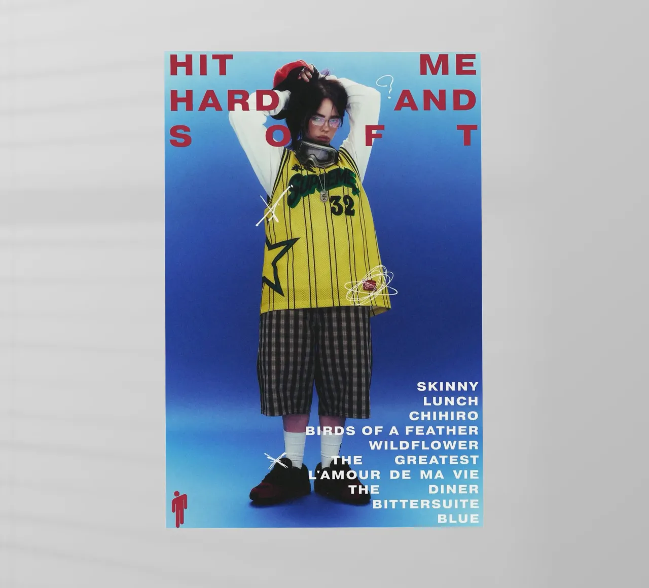 Hit me hard and Soft Billie Eilish pellicola backlit da Attaboy Dsgn