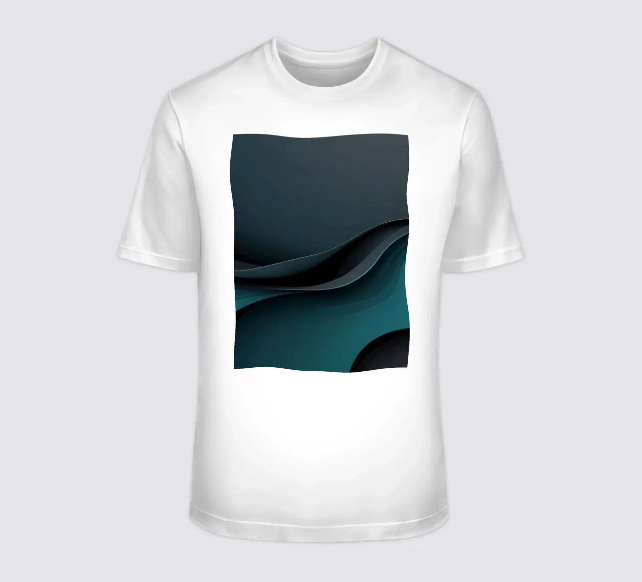 Elegant abstract wallpaper design with smooth curves t-shirt by DesignDoodle