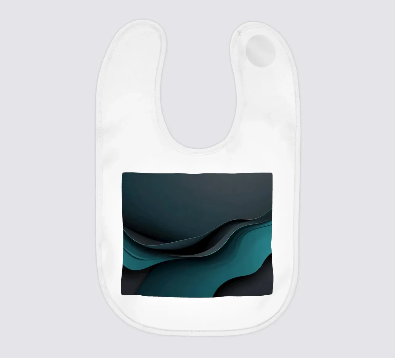 Elegant abstract wallpaper design with smooth curves baby bib by DesignDoodle