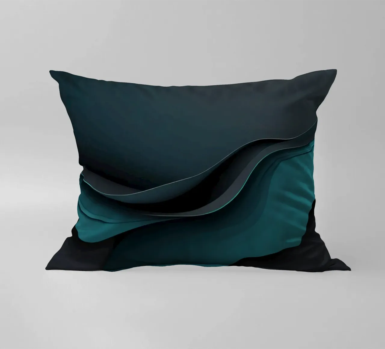 Elegant abstract wallpaper design with smooth curves decorative cushion by DesignDoodle