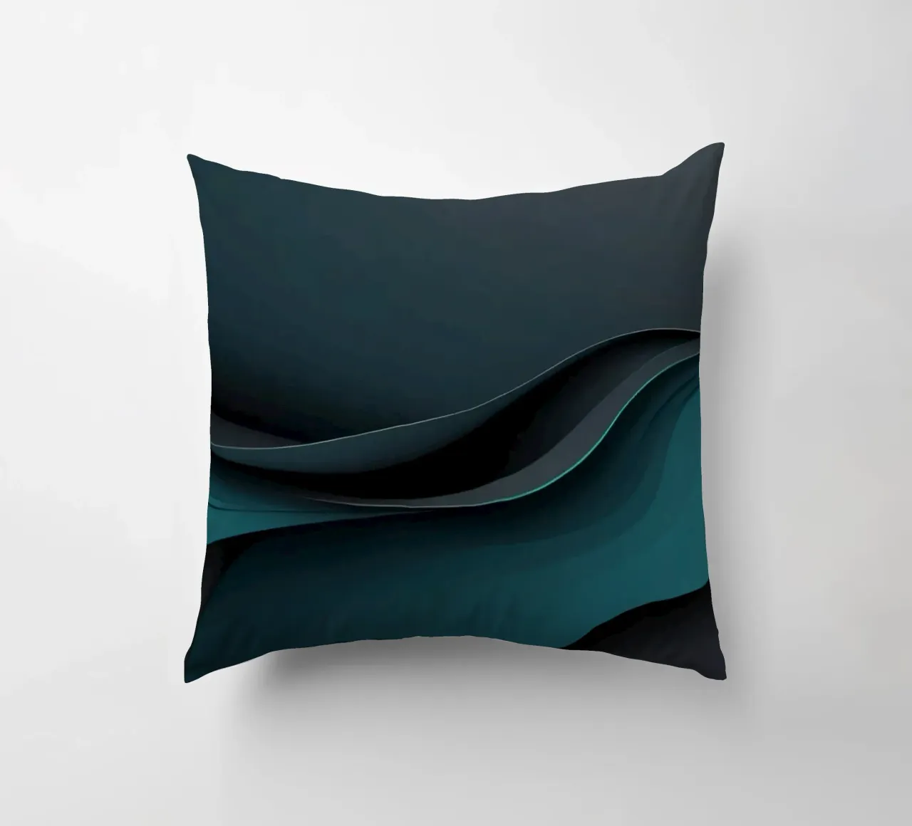 Elegant abstract wallpaper design with smooth curves decorative cushion by DesignDoodle