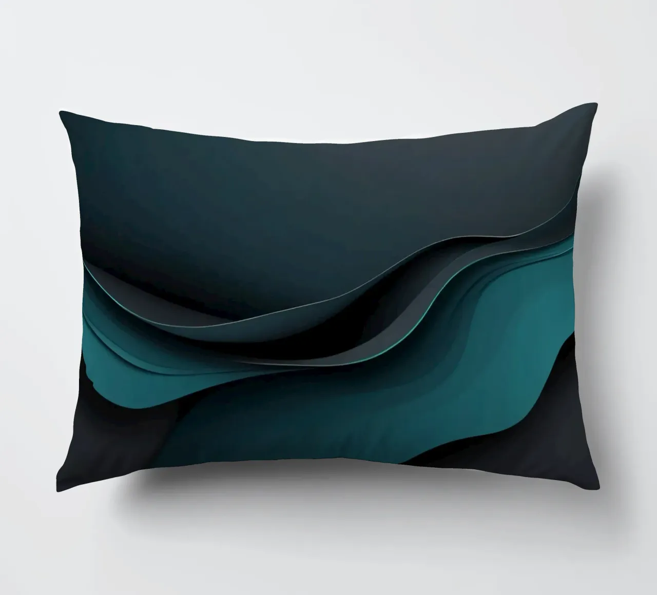 Elegant abstract wallpaper design with smooth curves decorative cushion by DesignDoodle