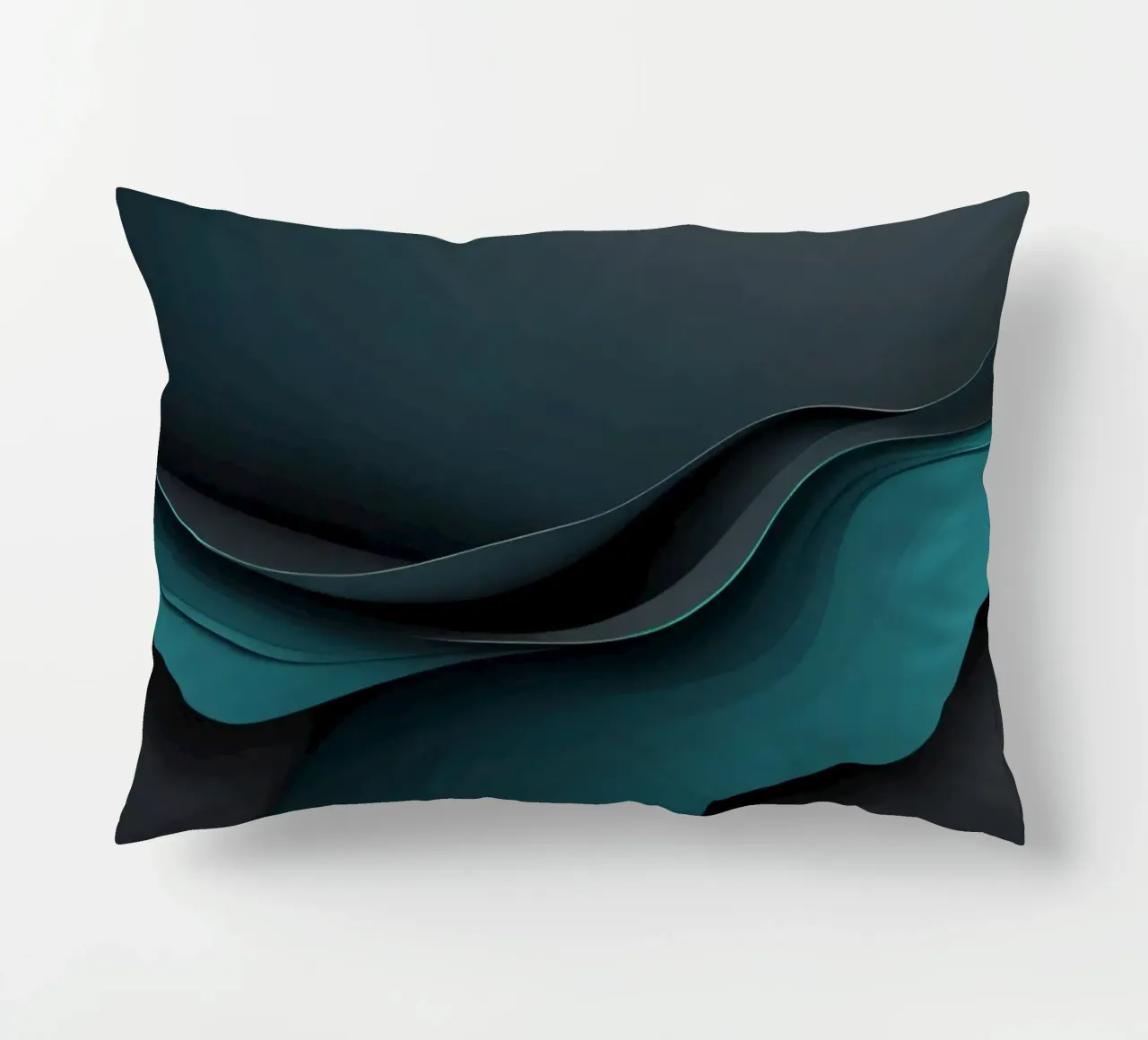 Elegant abstract wallpaper design with smooth curves decorative cushion by DesignDoodle
