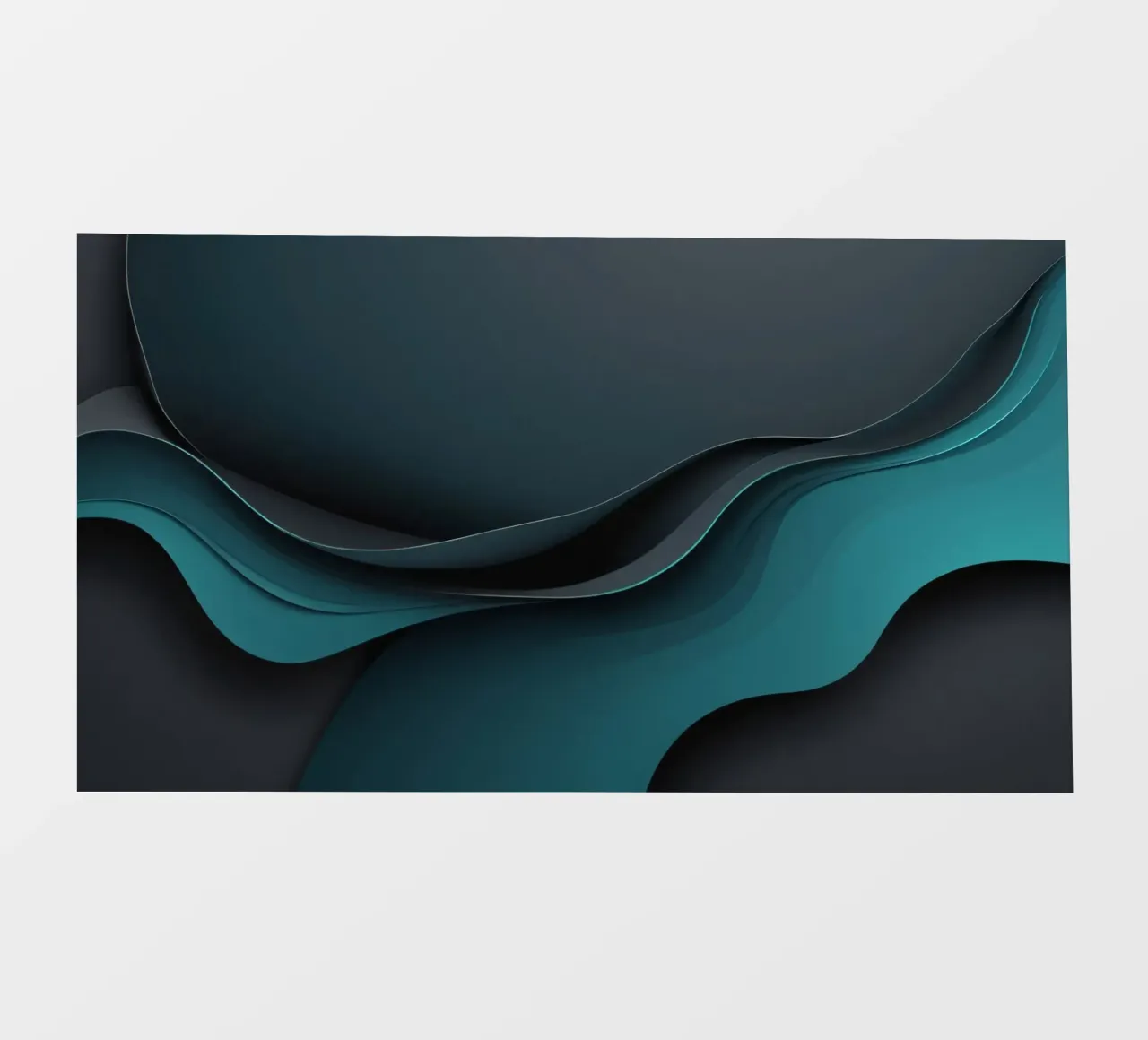 Elegante carta da parati astratta con curve morbide telo in pvc da DesignDoodle