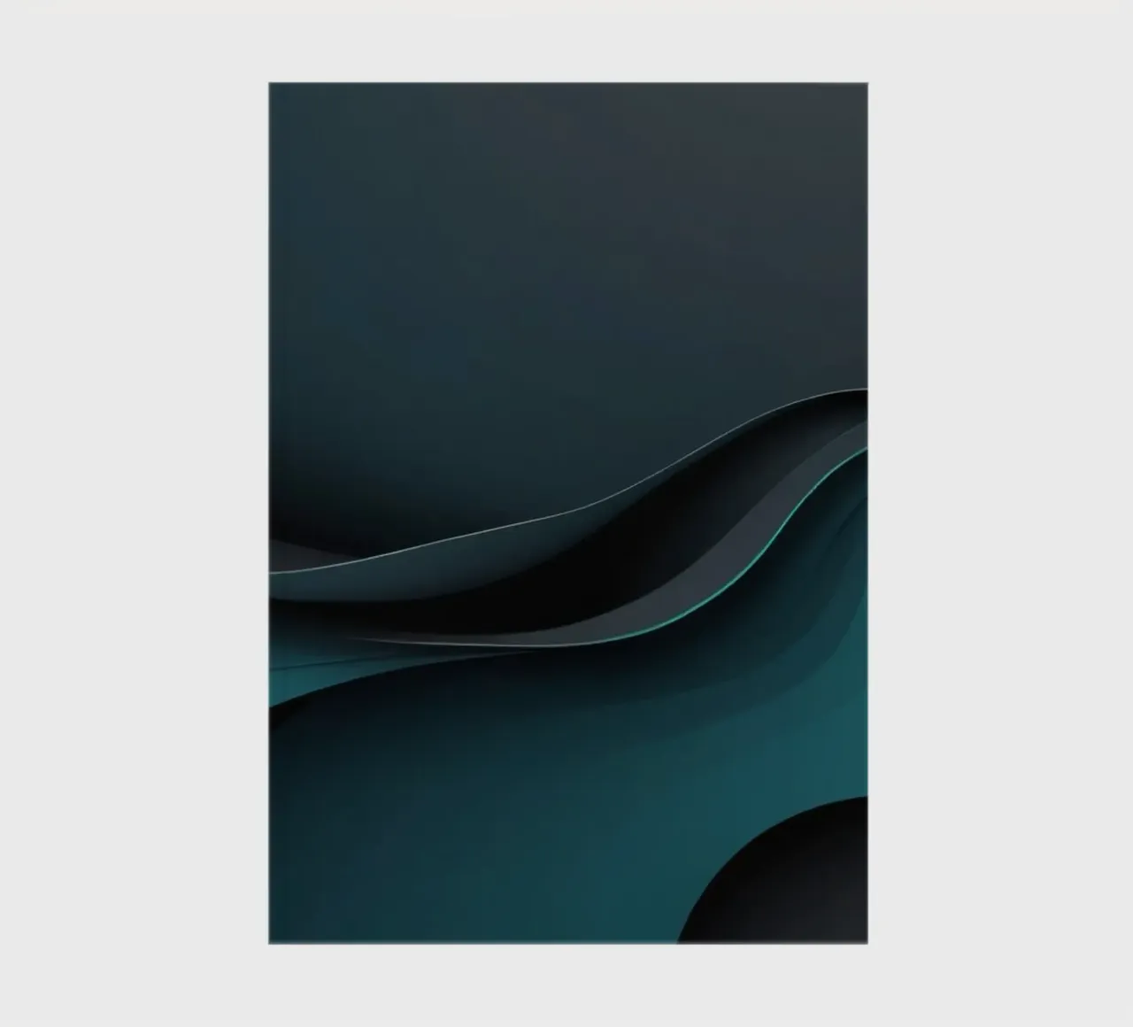Elegant abstract wallpaper design with smooth curves notebook by DesignDoodle