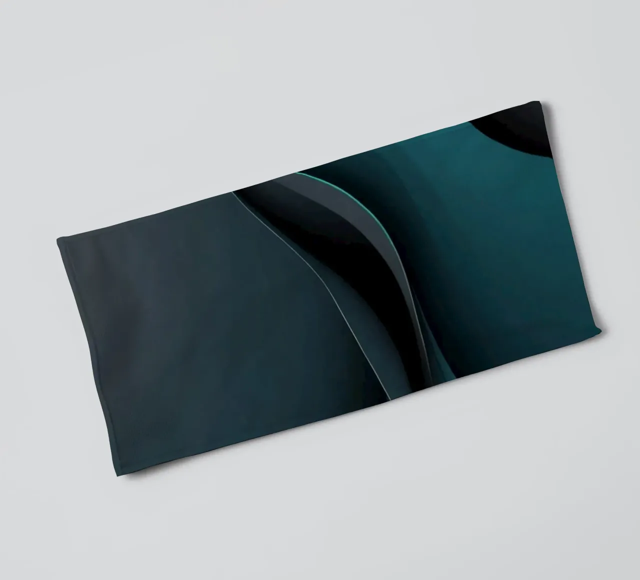 Elegant abstract wallpaper design with smooth curves towel by DesignDoodle