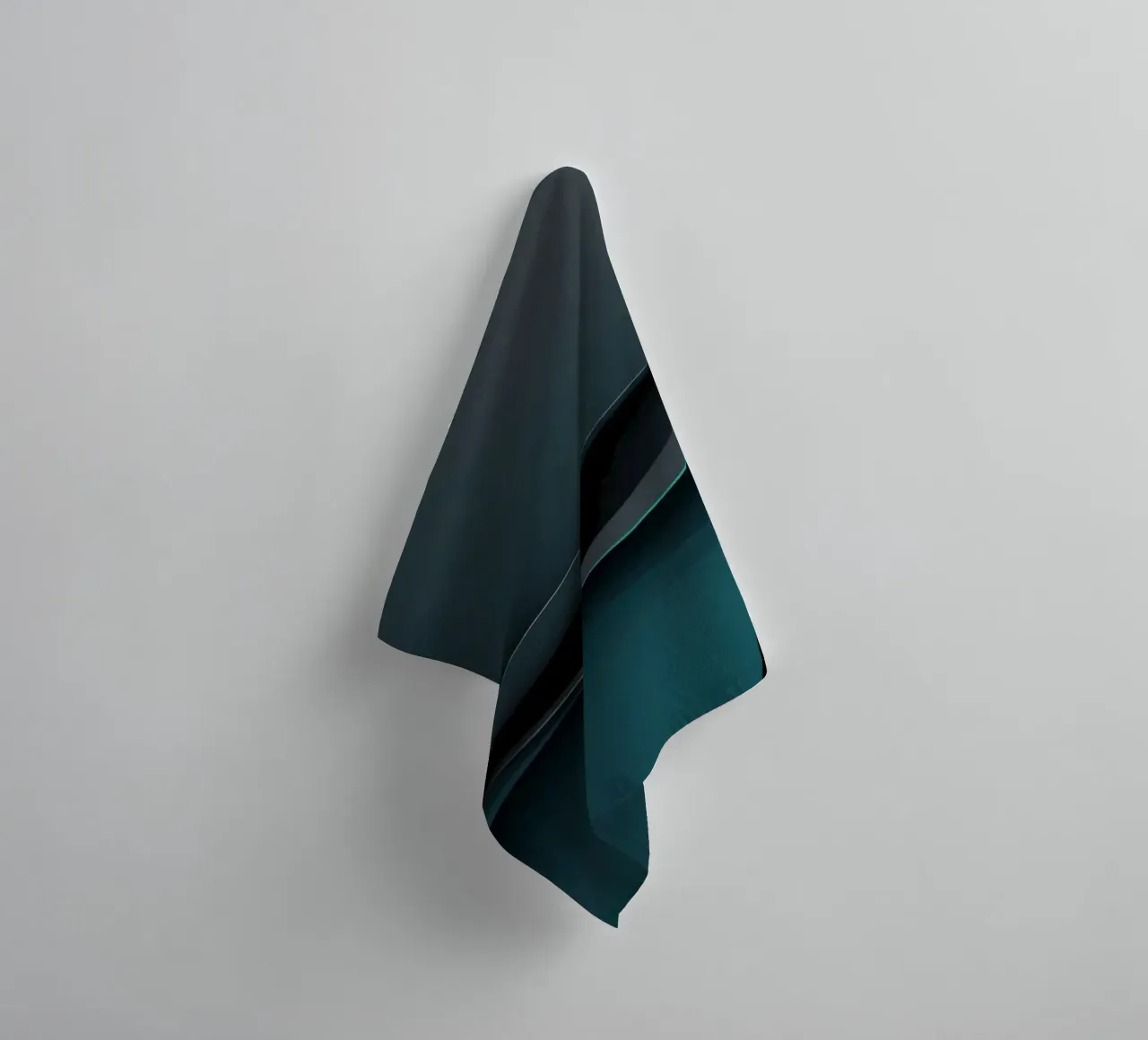 Elegant abstract wallpaper design with smooth curves towel by DesignDoodle