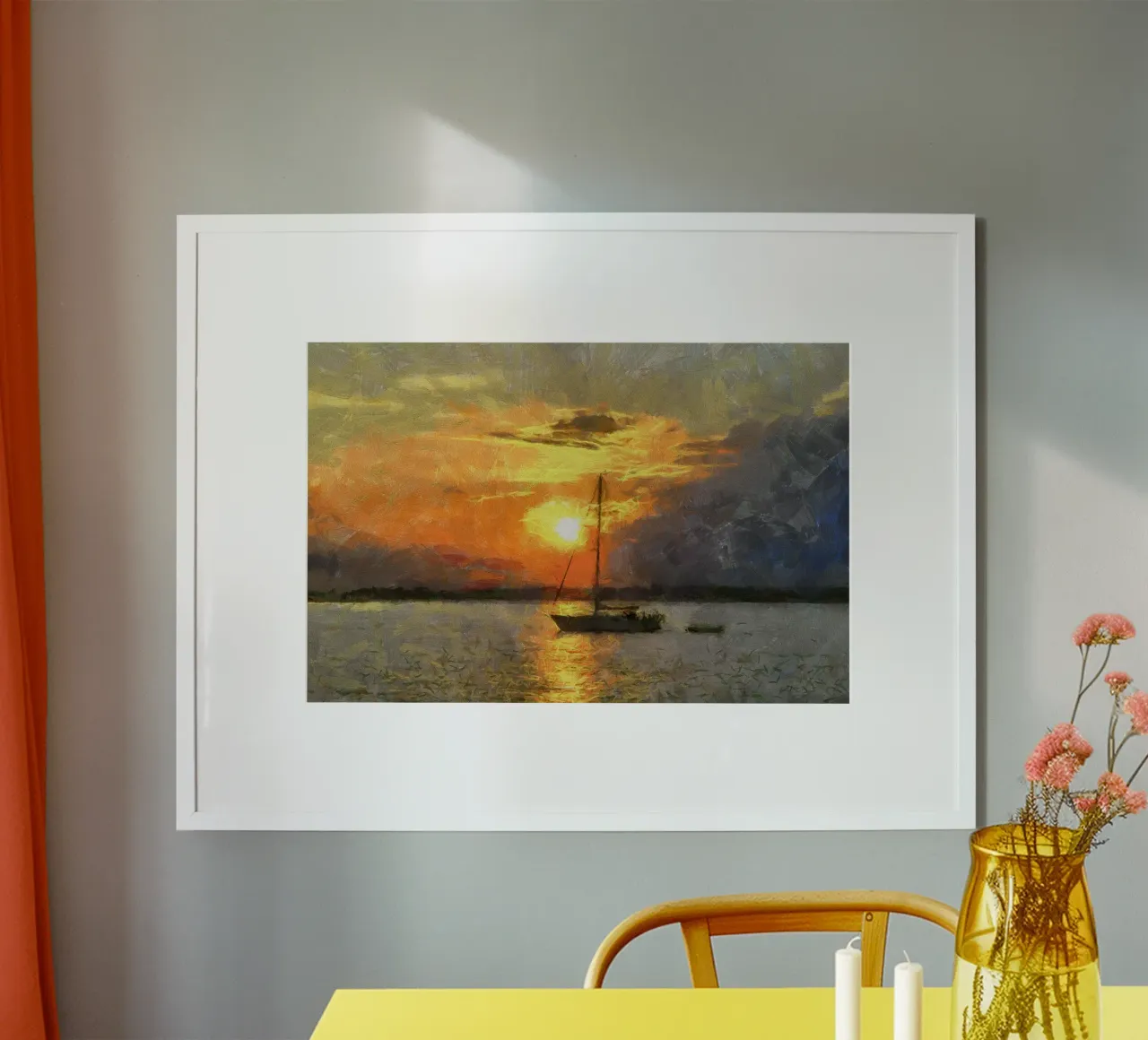 John Constable Kunst Poster mit Aluminium Rahmen von Brooke