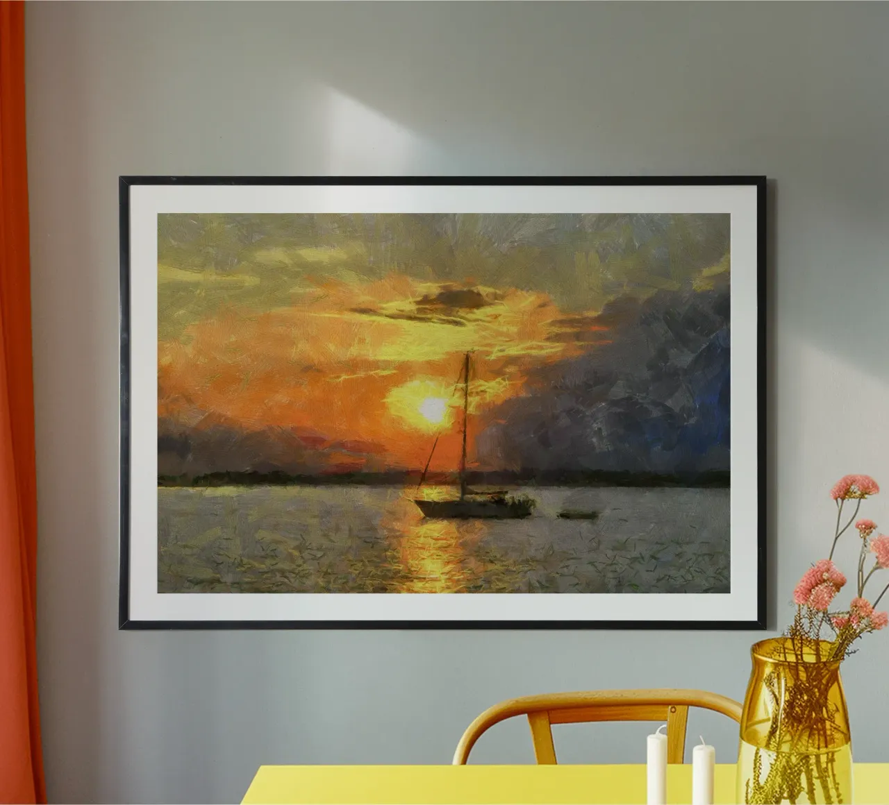 John Constable Kunst Poster mit Aluminium Rahmen von Brooke