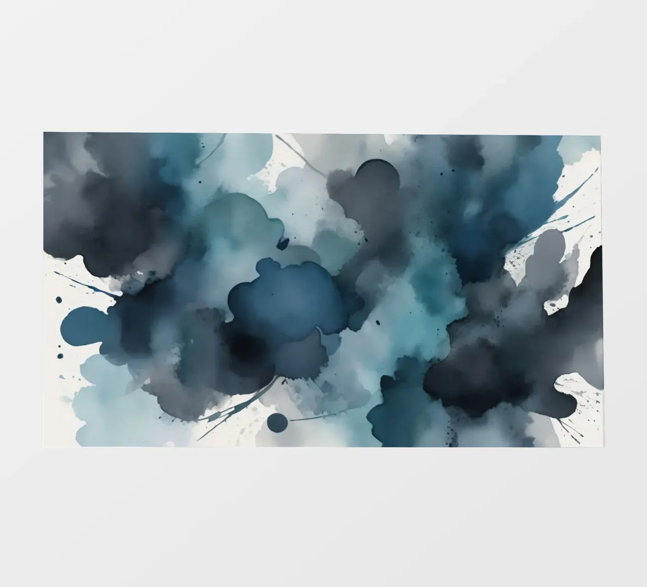 Colorful abstract background design with dynamic brush strok photo wallpaper by DesignDoodle