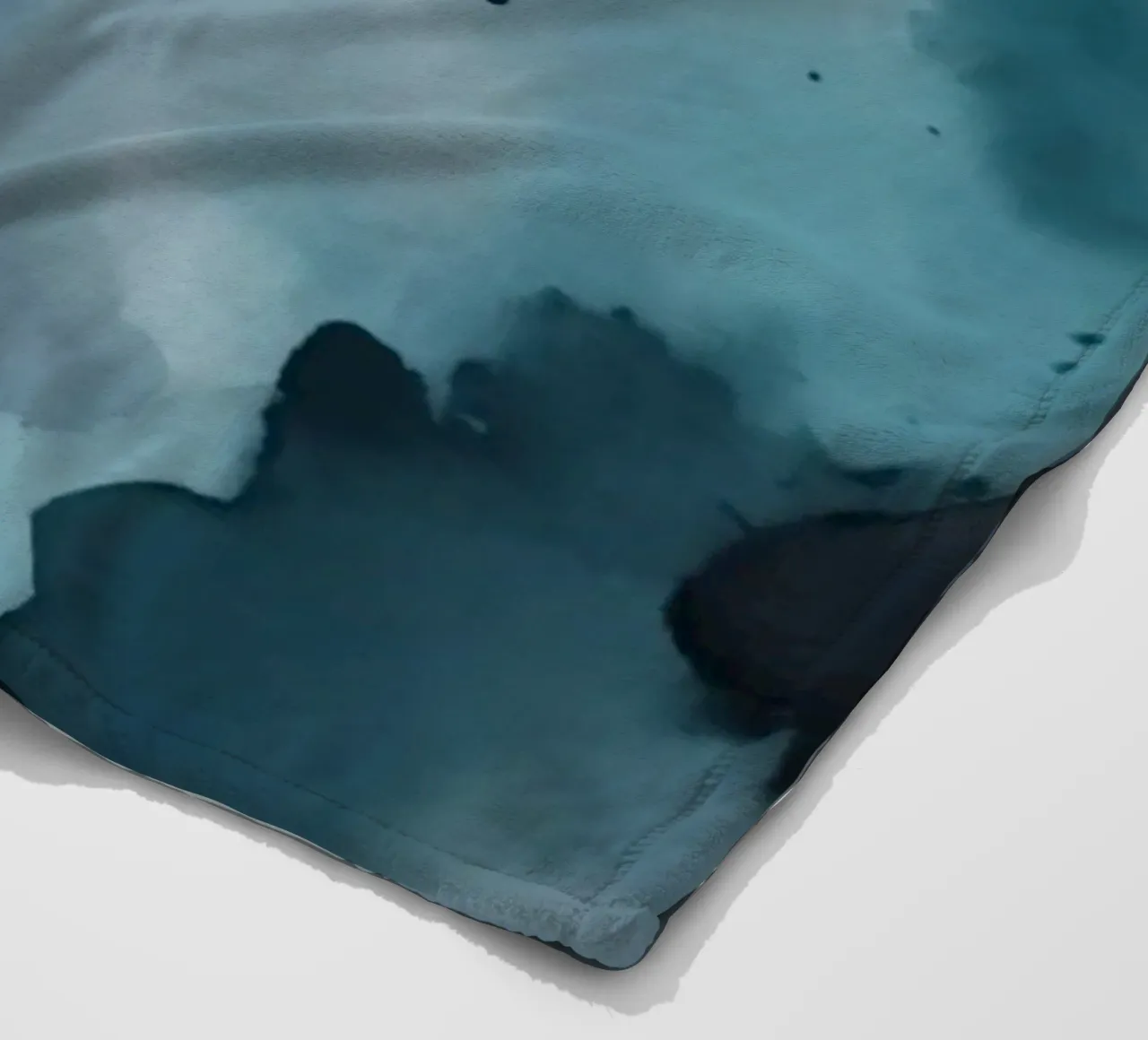 Colorful abstract background design with dynamic brush strok fleece blanket by DesignDoodle