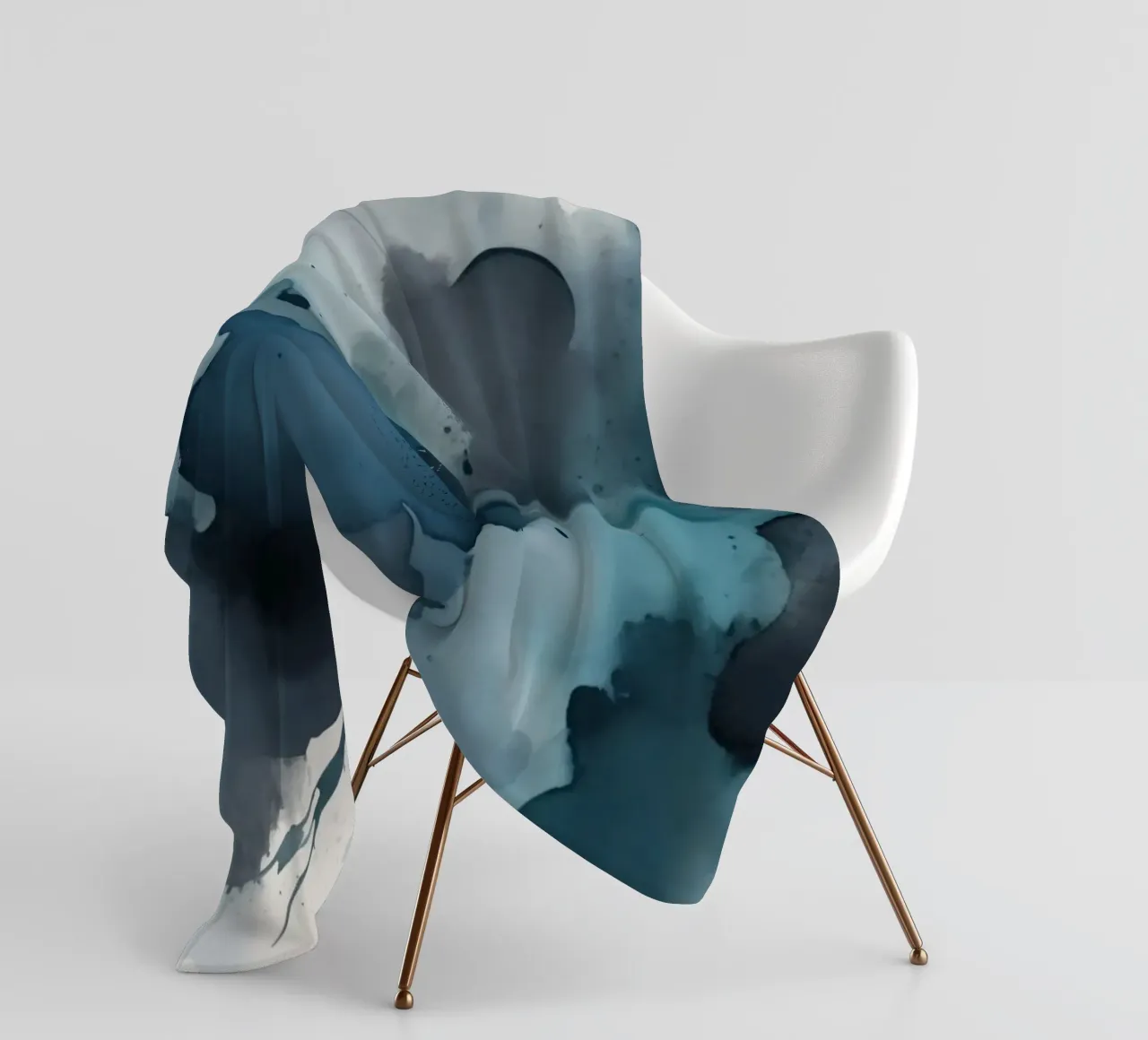 Colorful abstract background design with dynamic brush strok fleece blanket by DesignDoodle