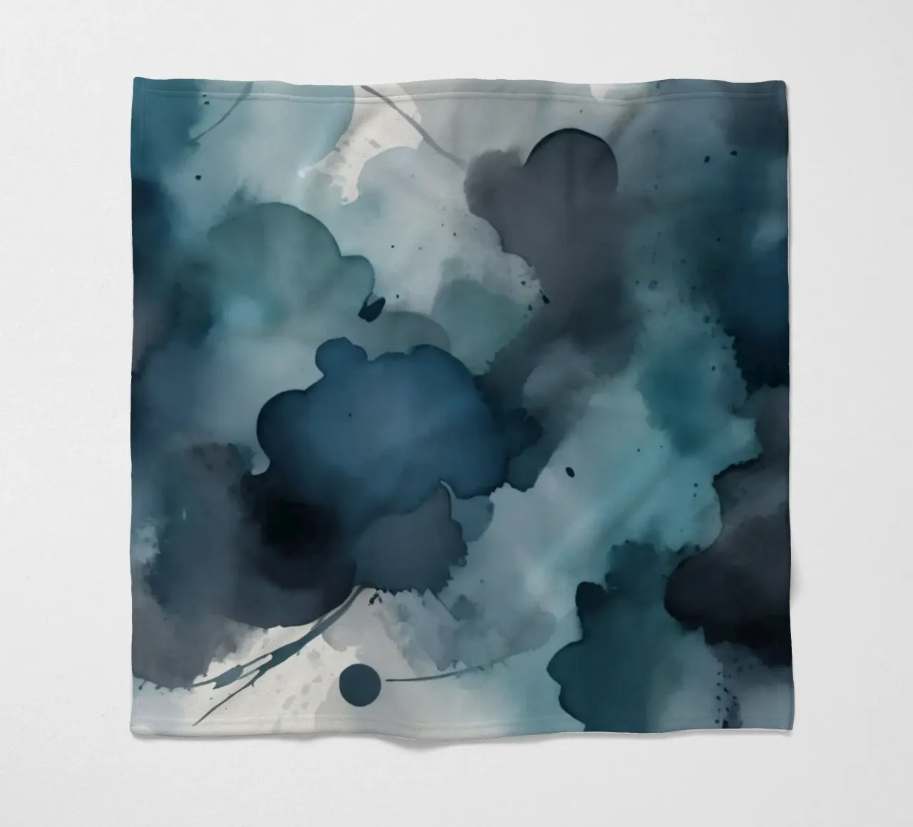 Colorful abstract background design with dynamic brush strok fleece blanket by DesignDoodle