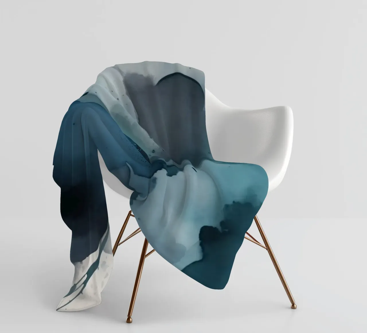 Colorful abstract background design with dynamic brush strok fleece blanket by DesignDoodle