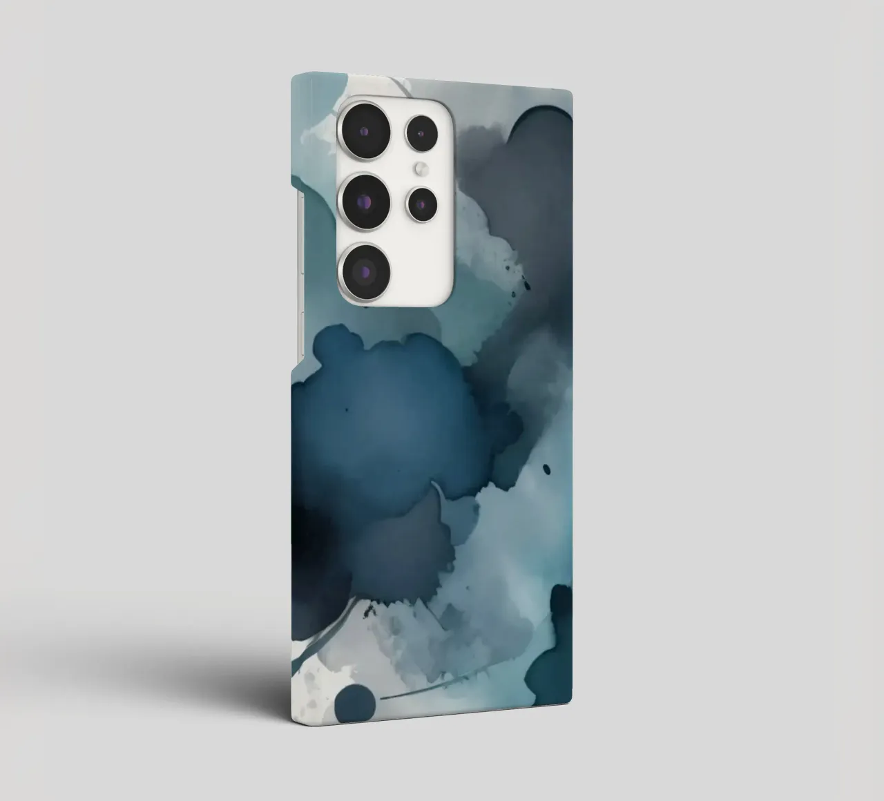 Colorful abstract background design with dynamic brush strok samsung phone case by DesignDoodle