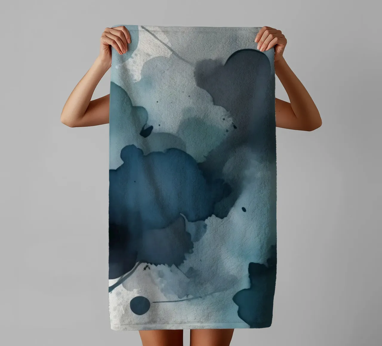 Colorful abstract background design with dynamic brush strok towel by DesignDoodle