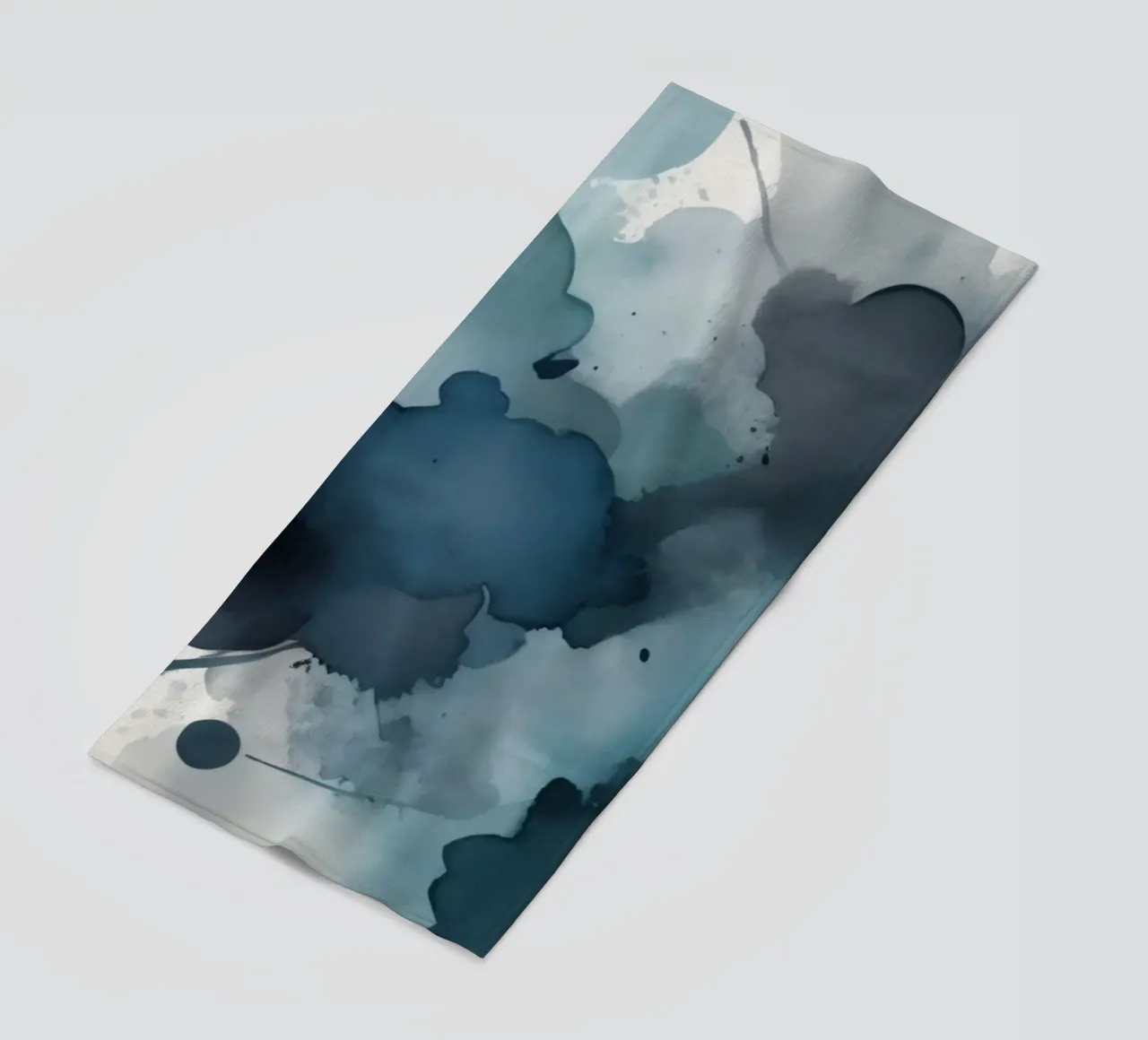 Colorful abstract background design with dynamic brush strok beach towel by DesignDoodle