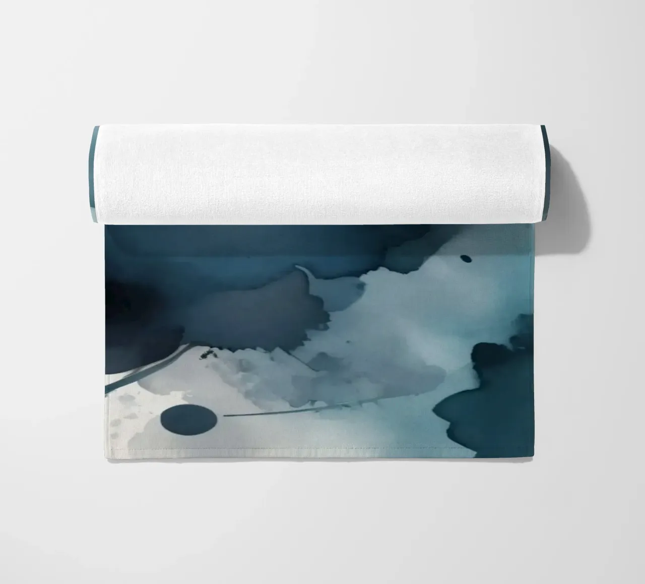 Colorful abstract background design with dynamic brush strok beach towel by DesignDoodle