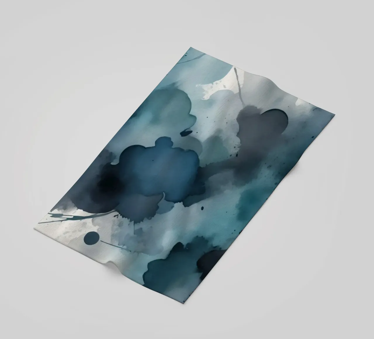 Colorful abstract background design with dynamic brush strok beach towel by DesignDoodle