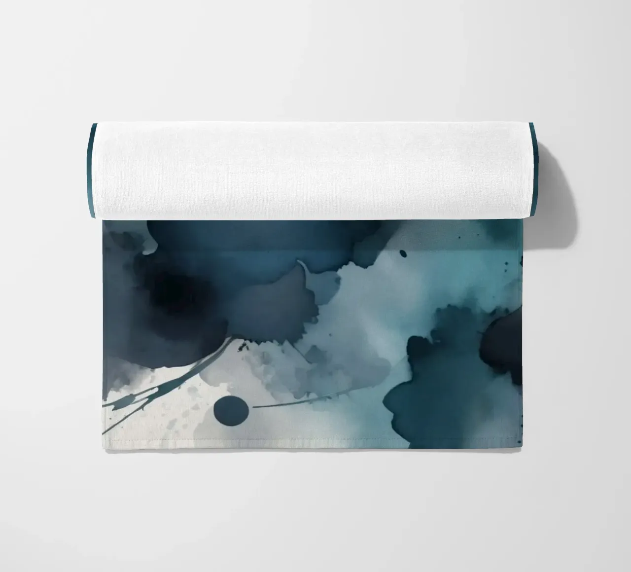 Colorful abstract background design with dynamic brush strok beach towel by DesignDoodle