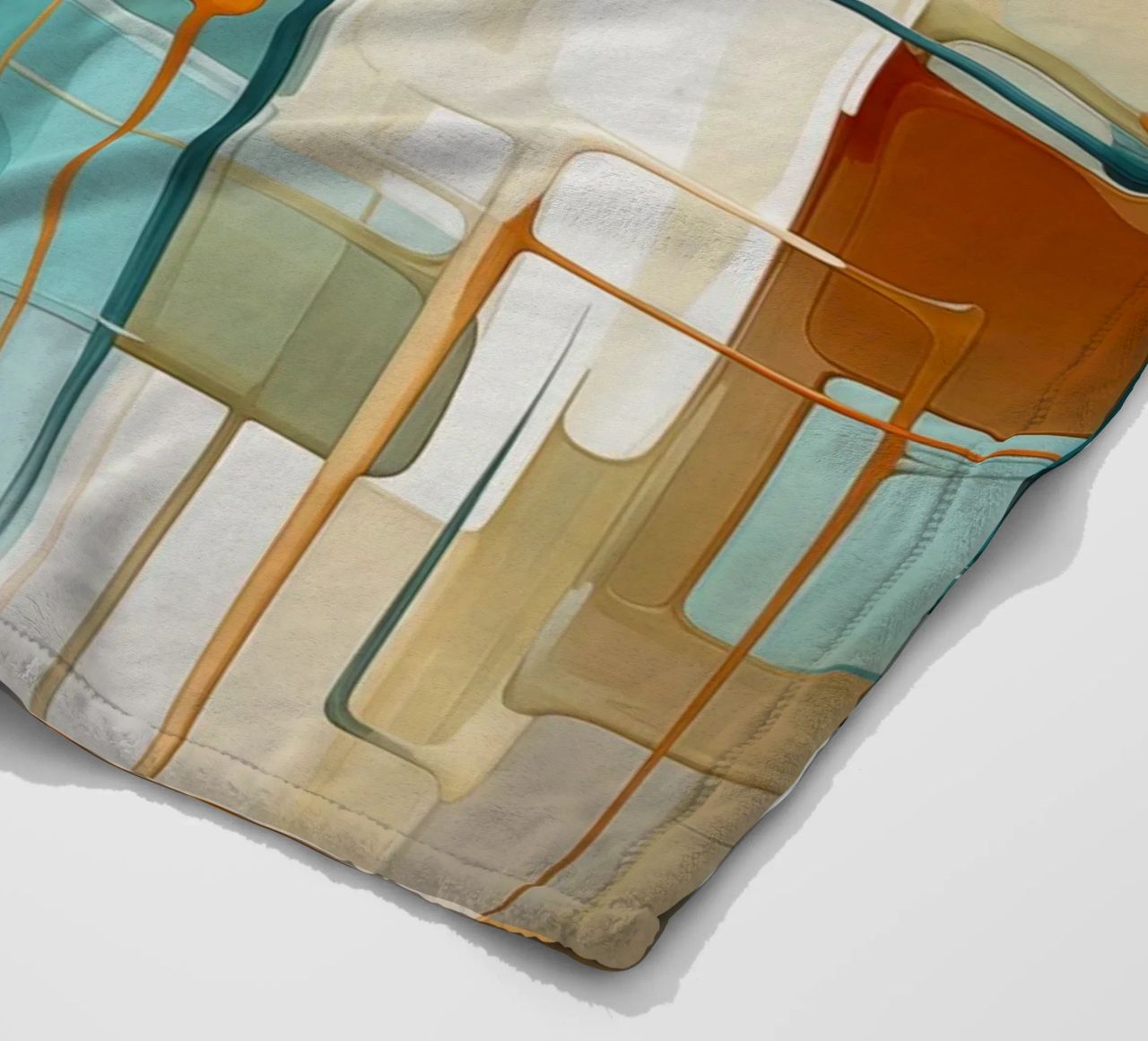 Abstract forms fleece blanket by Imagine