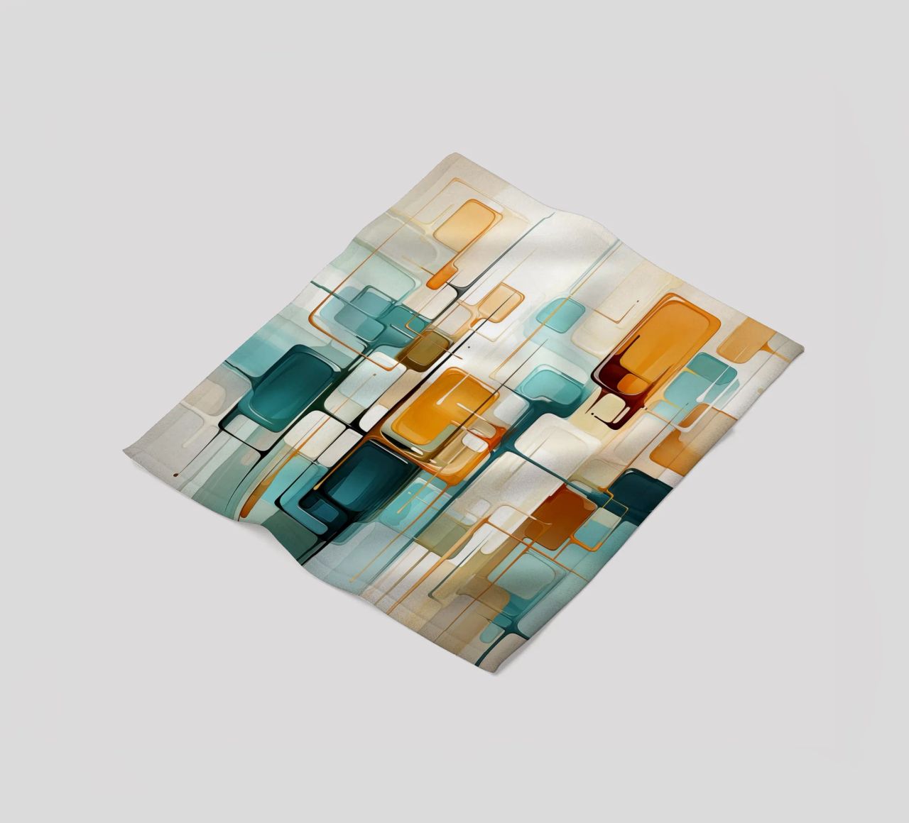 Abstract forms fleece blanket by Imagine