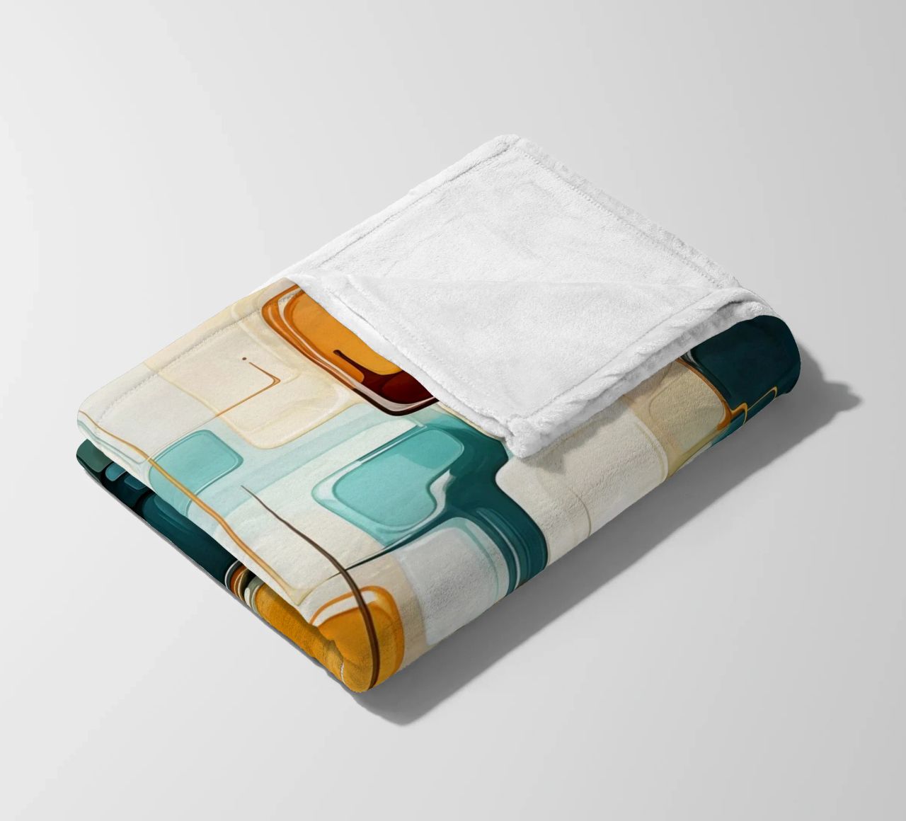 Abstract forms fleece blanket by Imagine