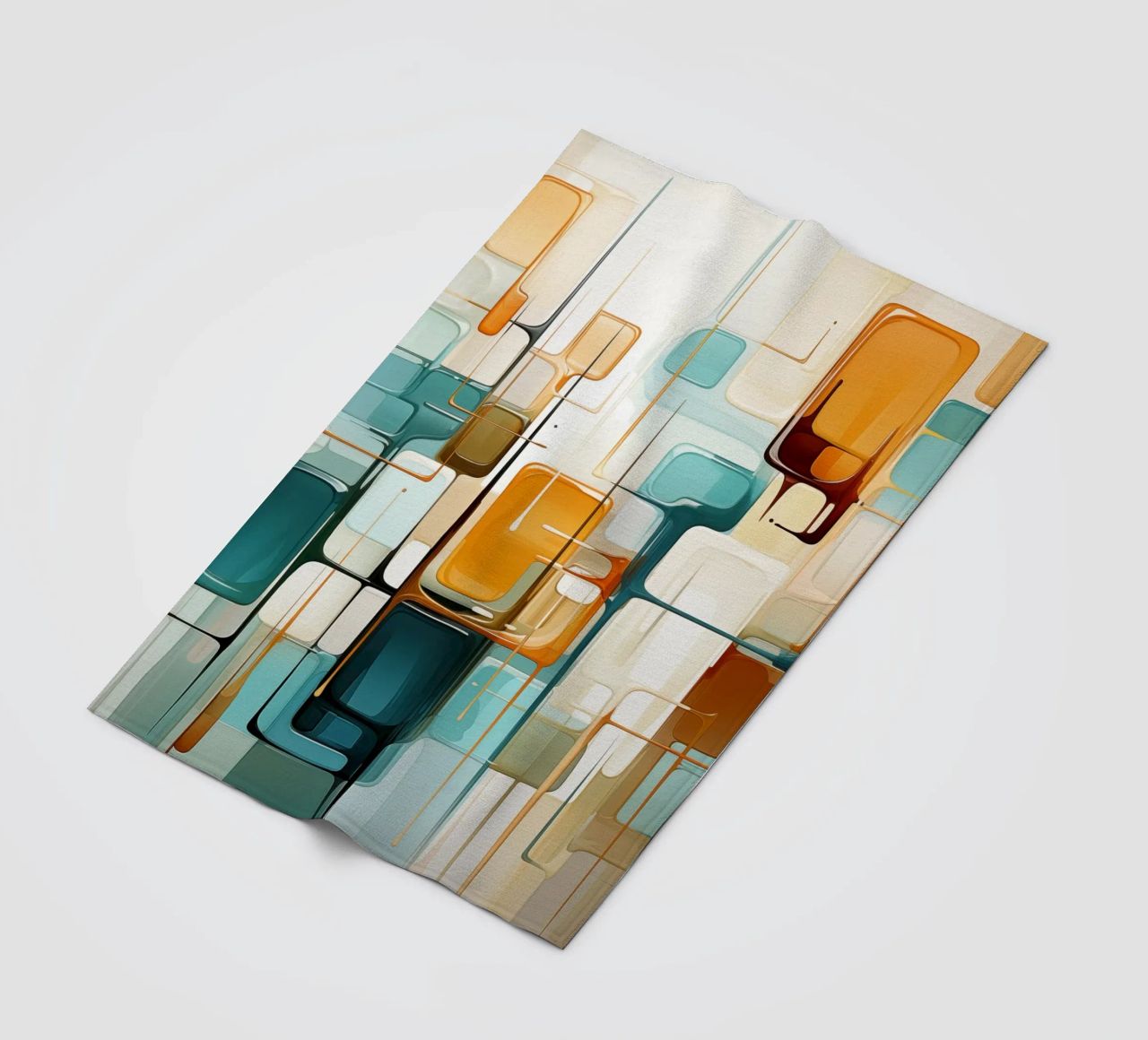 Abstract forms fleece blanket by Imagine