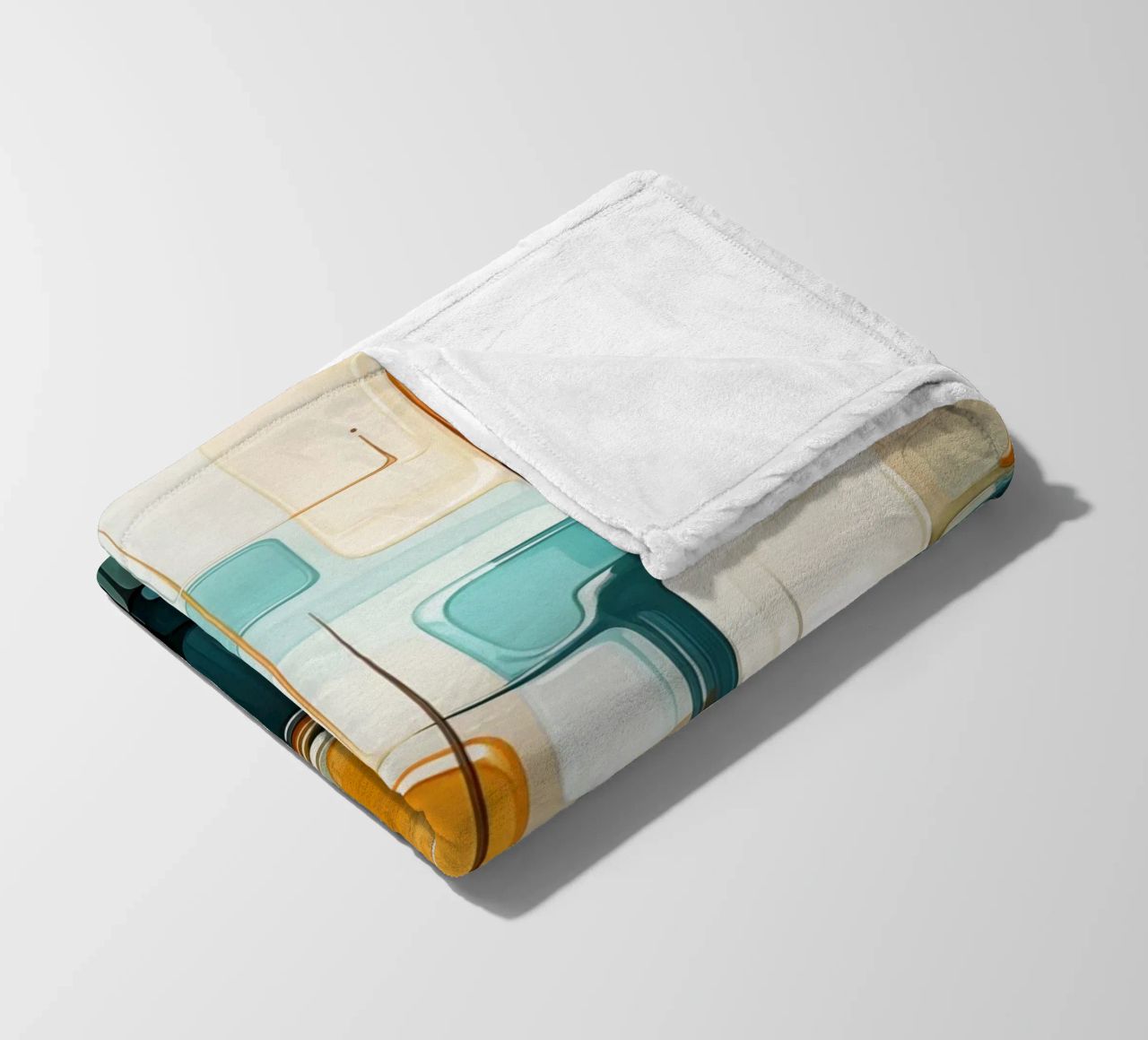 Abstract forms fleece blanket by Imagine