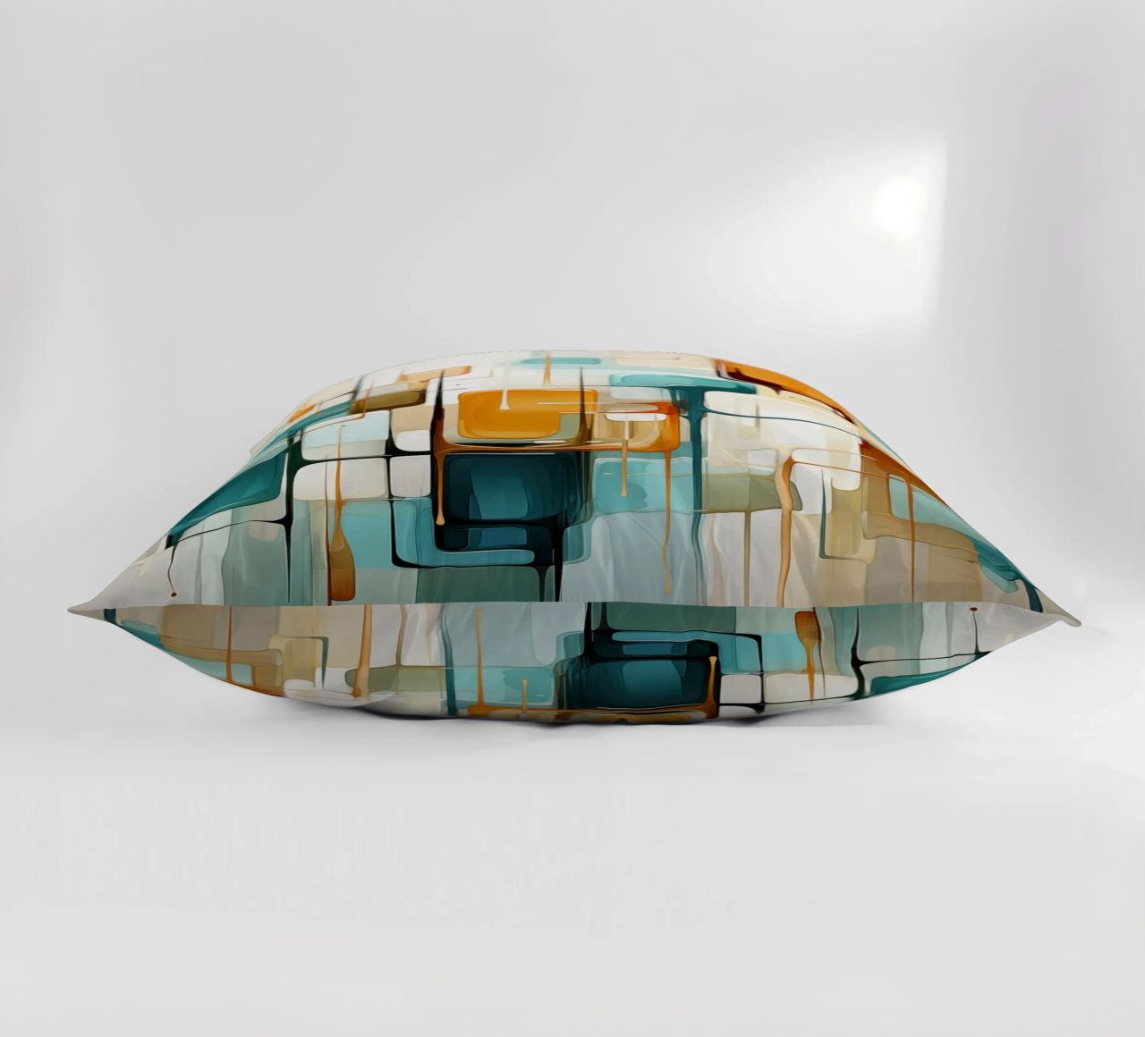 Abstract forms decorative cushion by Imagine