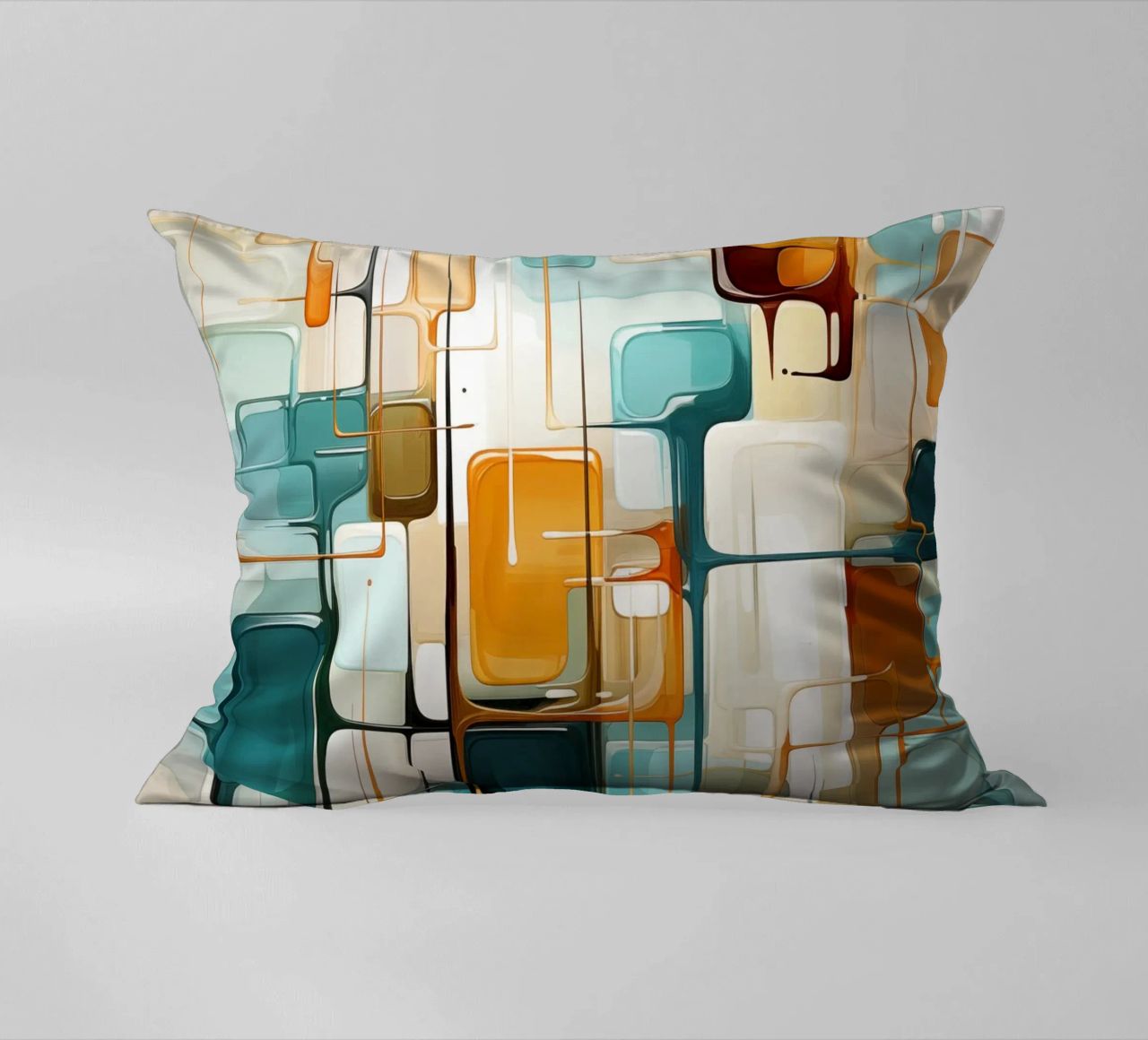 Abstract forms decorative cushion by Imagine