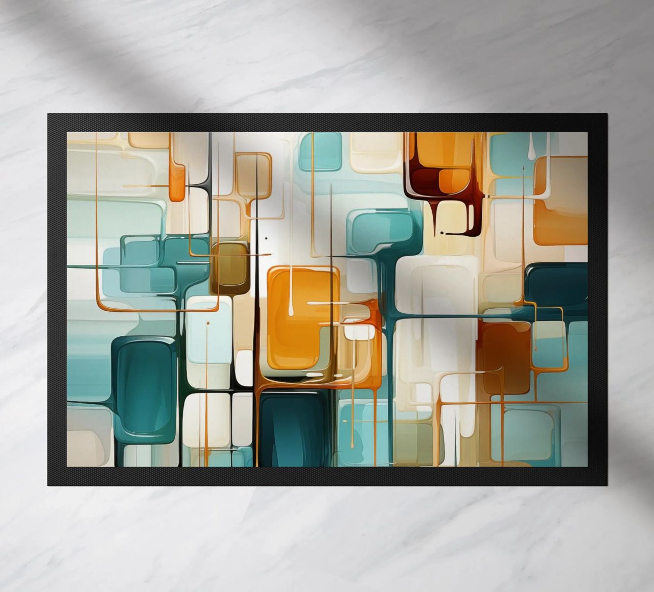 Abstract forms doormat by Imagine